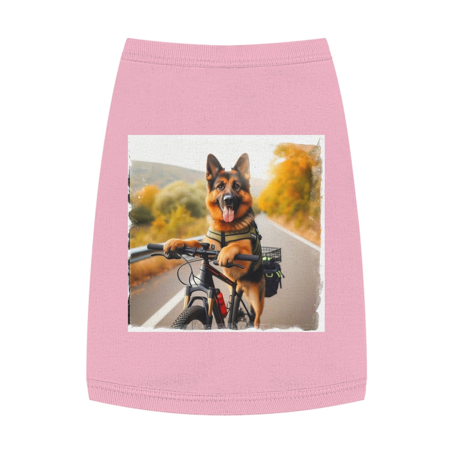 Pet Tank Top German Shepherd Pets Printify M Pink 