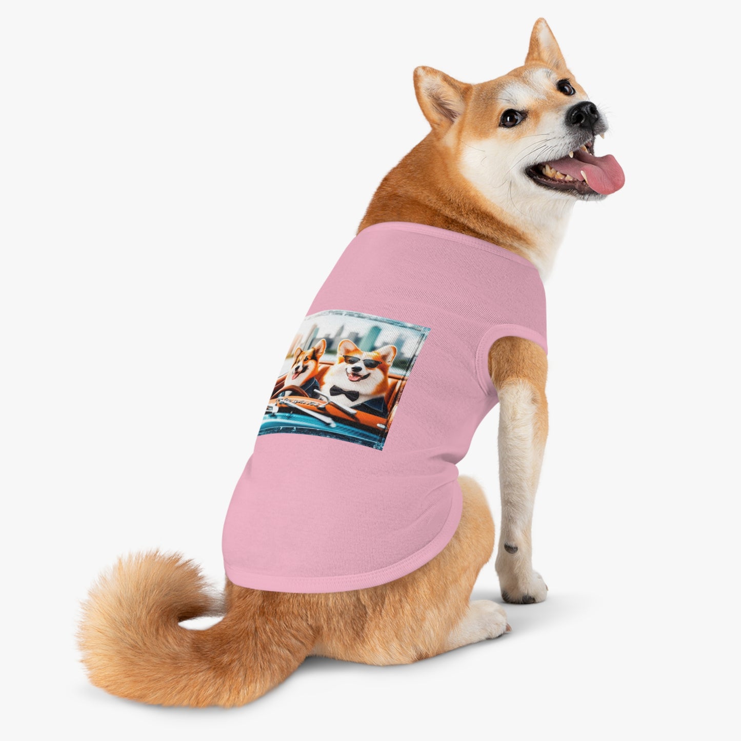 Wacky Pet Tank Top Pembroke Welsh Corgi Pets Printify   