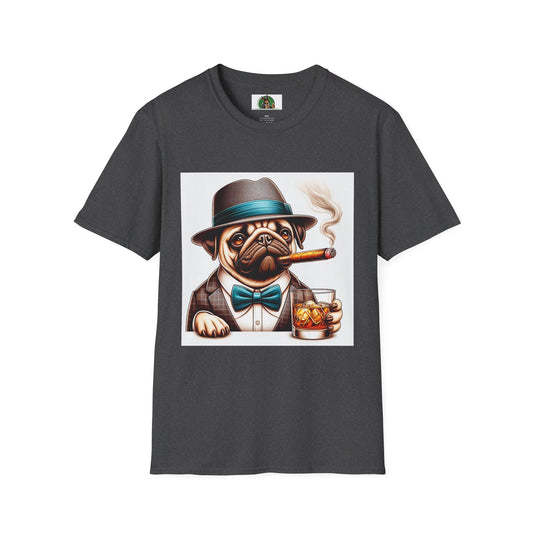 Pugs T-Shirt Printify XS Dark Heather 