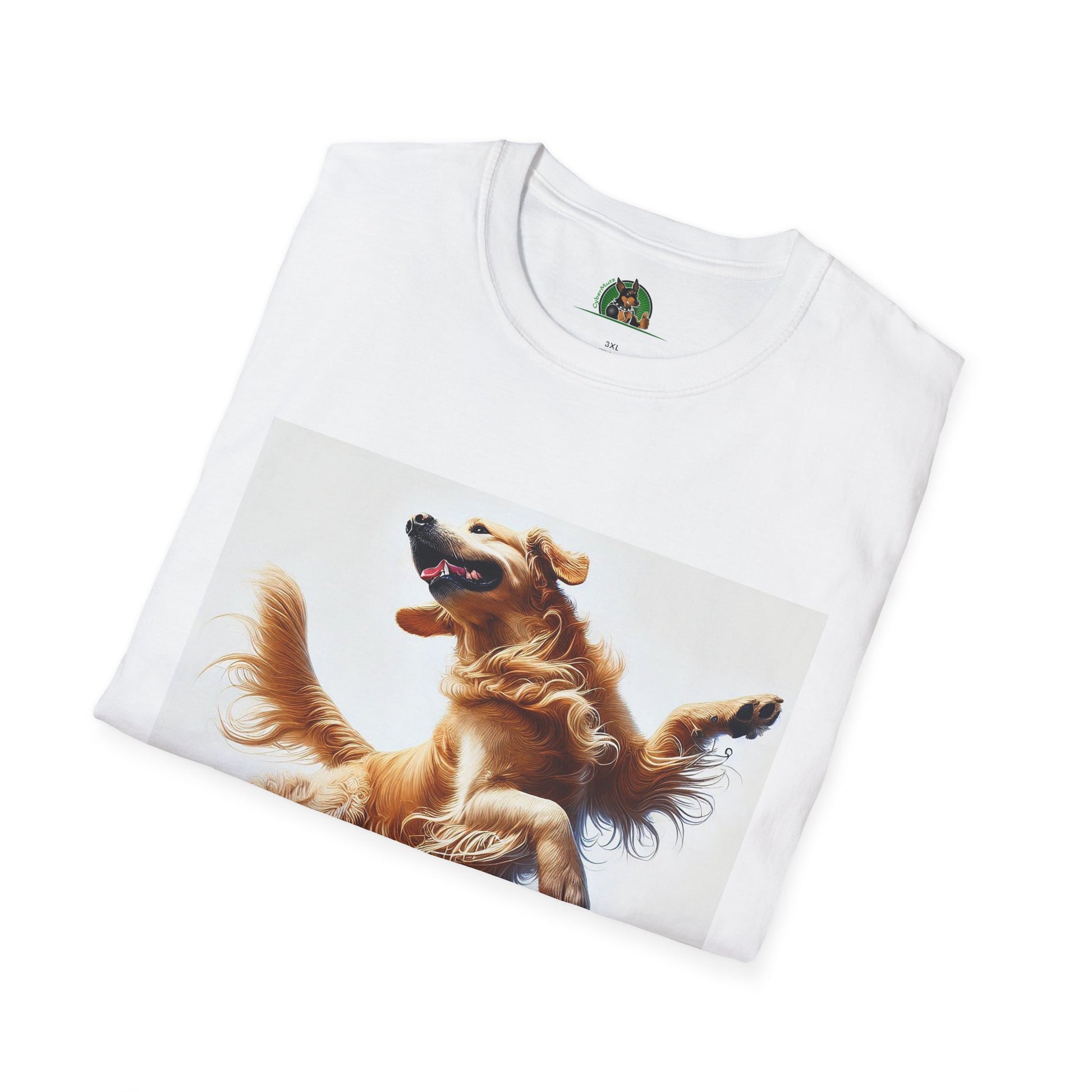 Golden Retriever Dance T-Shirt T-Shirt Printify