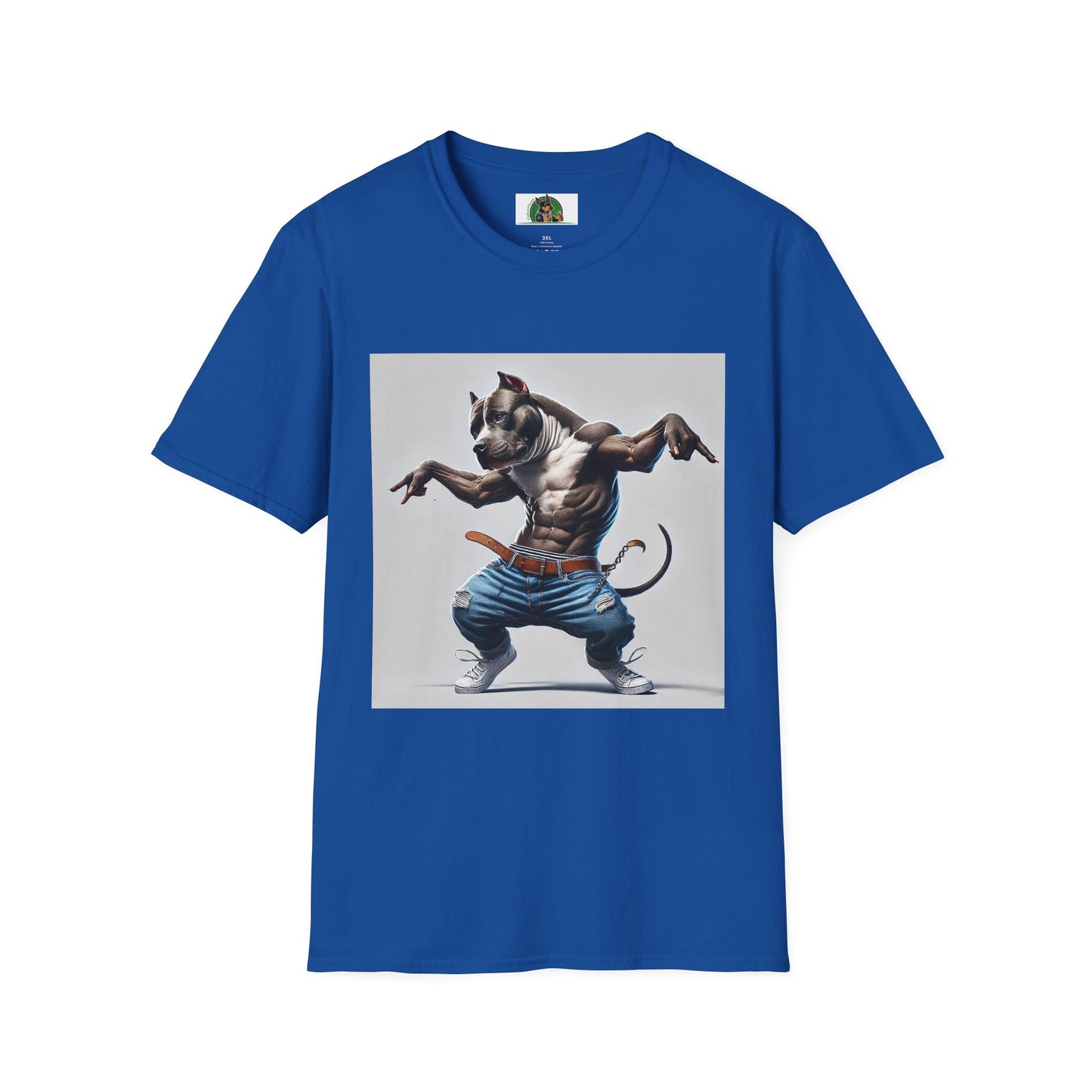 Dancing Pit Bull T-Shirt T-Shirt Printify XS Royal