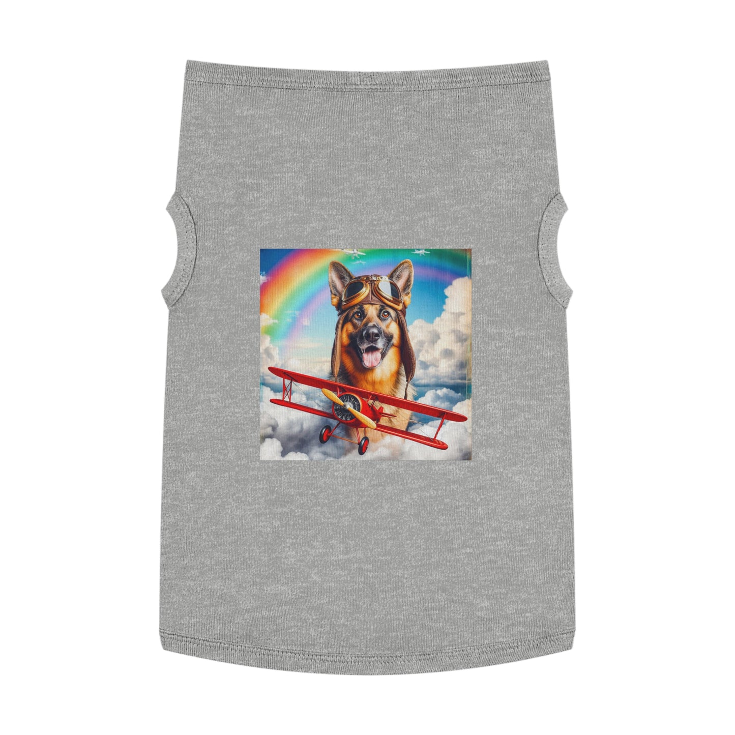 Pet Tank Top German Shepherd Pets Printify XL Heather 