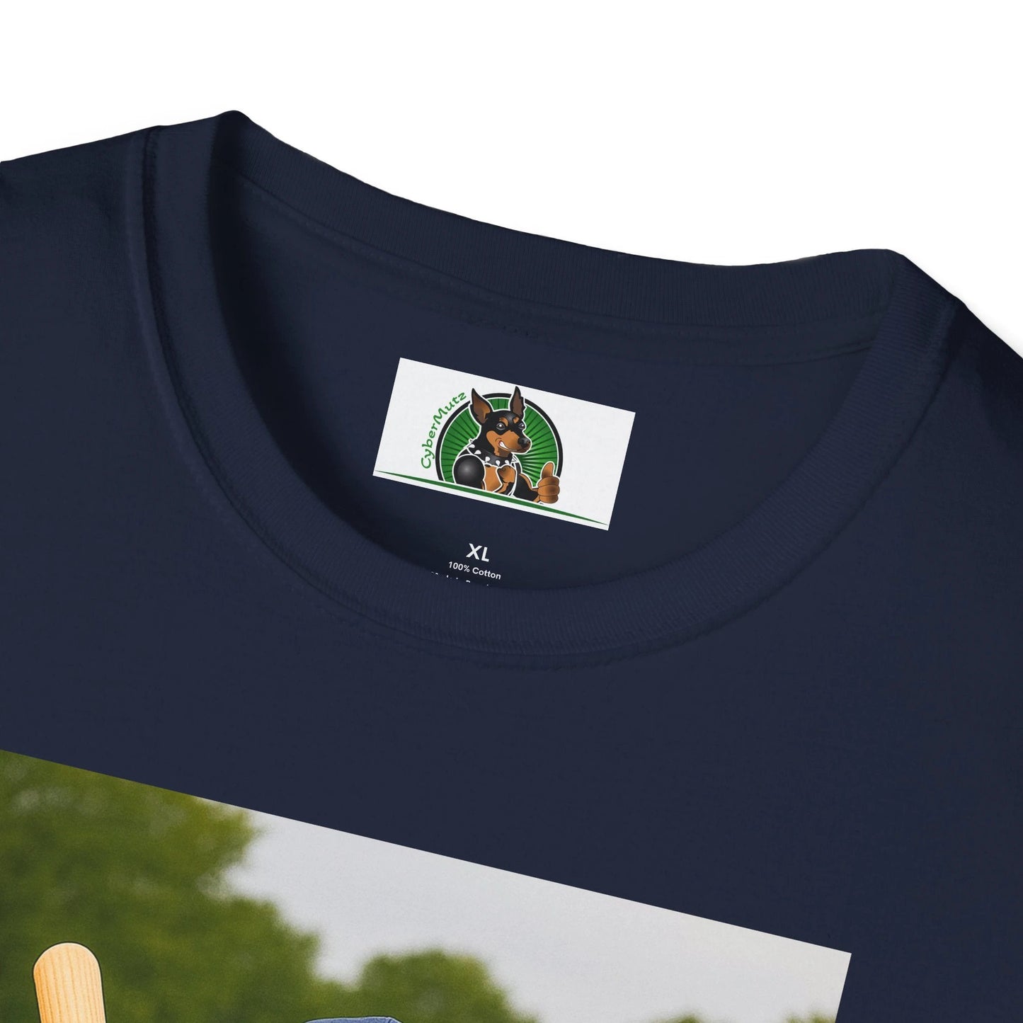 Golden Retriever Baseball T-Shirt — Sports Dog Playing Baseball Shirt T-Shirt Printify