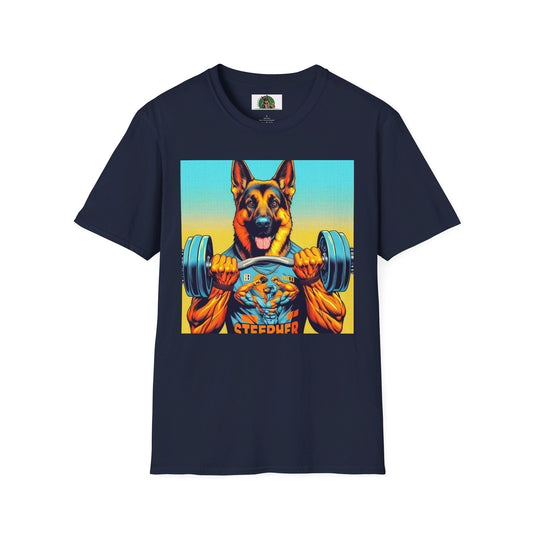 German Shepherd T-Shirt Printify Navy S 