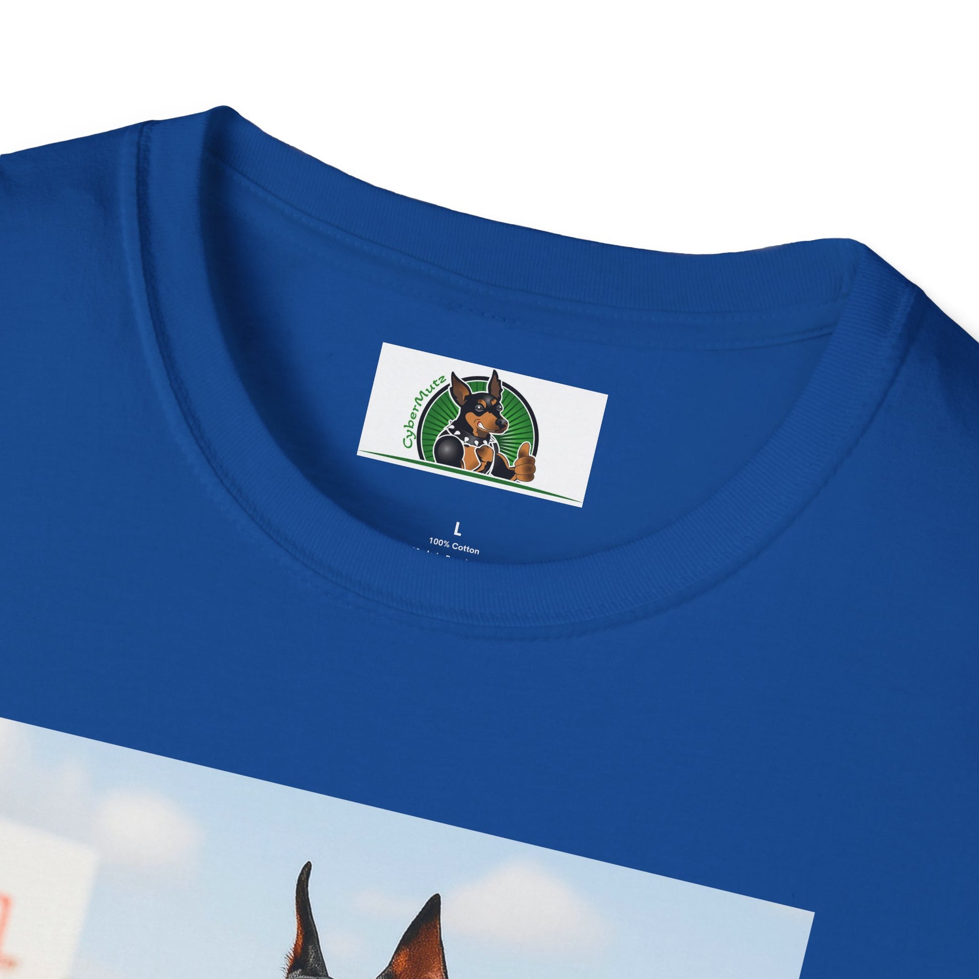 Basketball Doberman Sports T-Shirt T-Shirt Printify