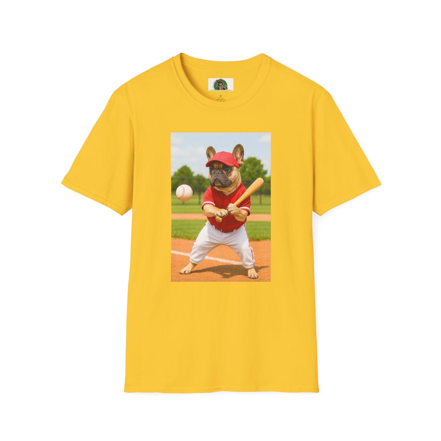 Sports Baseball French Bulldog T-Shirt T-Shirt Printify Daisy S
