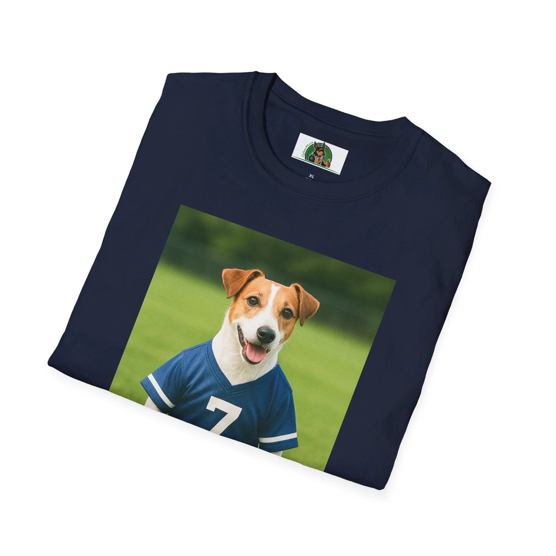 Jack Russell Soccer T-Shirt — Sports Dog Tee for Fans & Pet Lovers T-Shirt Printify