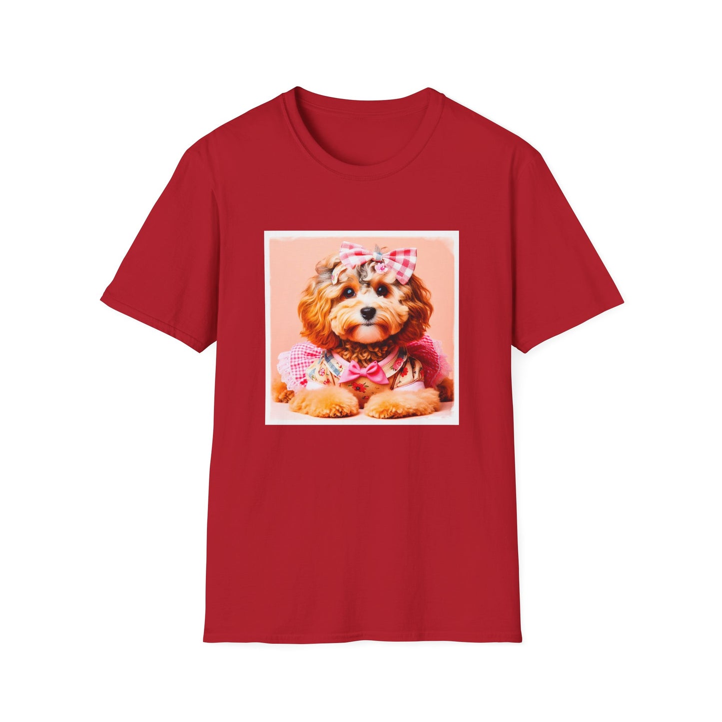 CockerPoo T-Shirt Printify S Cherry Red