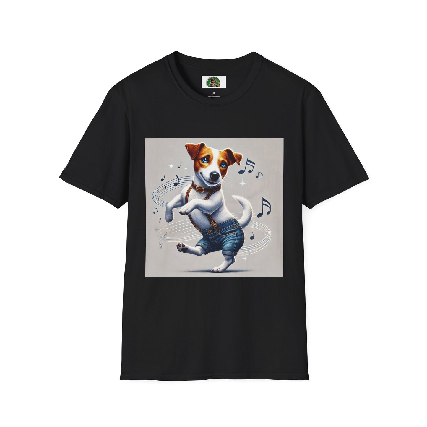 Dancing Jack Russell Tee T-Shirt Printify XS Black