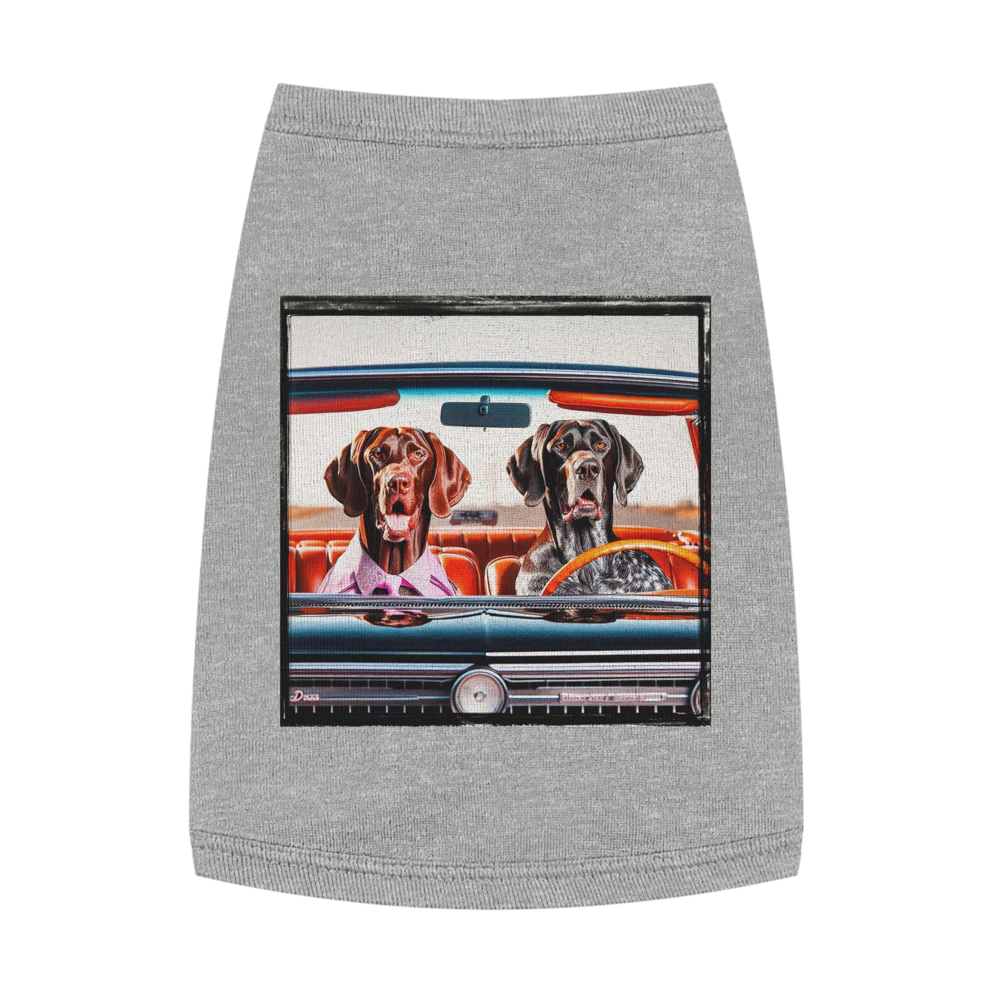 Wacky Pet Tank Top German Shorthaired Pointer Pets Printify M Heather 