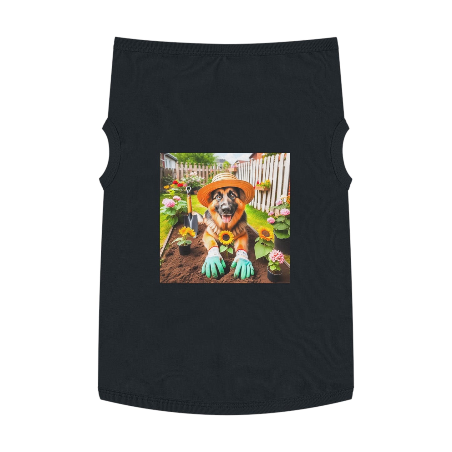 Pet Tank Top German Shepherd Pets Printify XL Black 