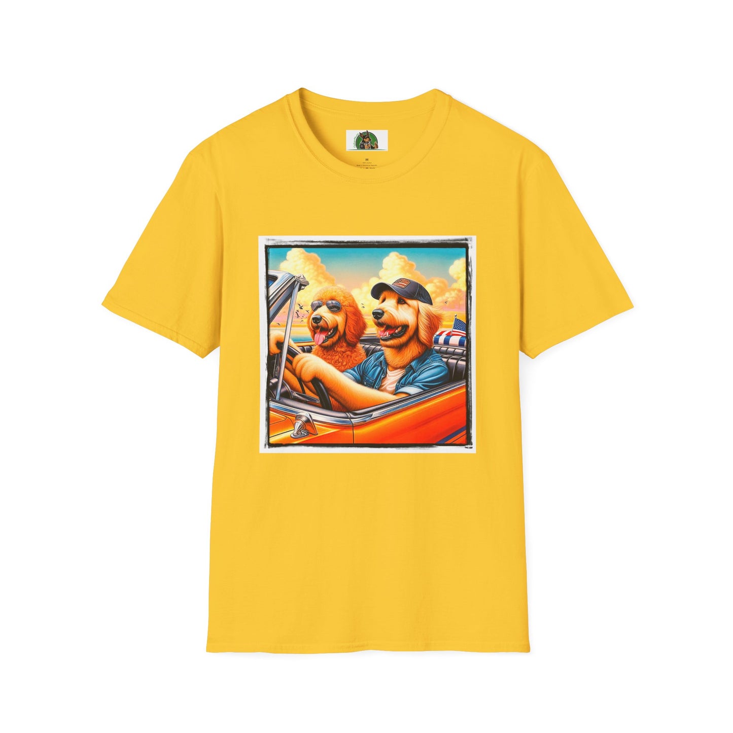 Wacky Golden Doodle driving frirnds T-Shirt Printify S Daisy