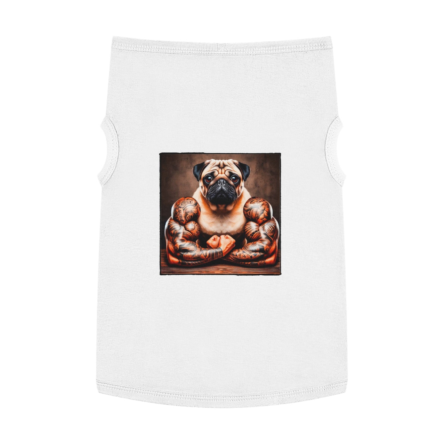 Pet Tank Top Pug Pets Printify   