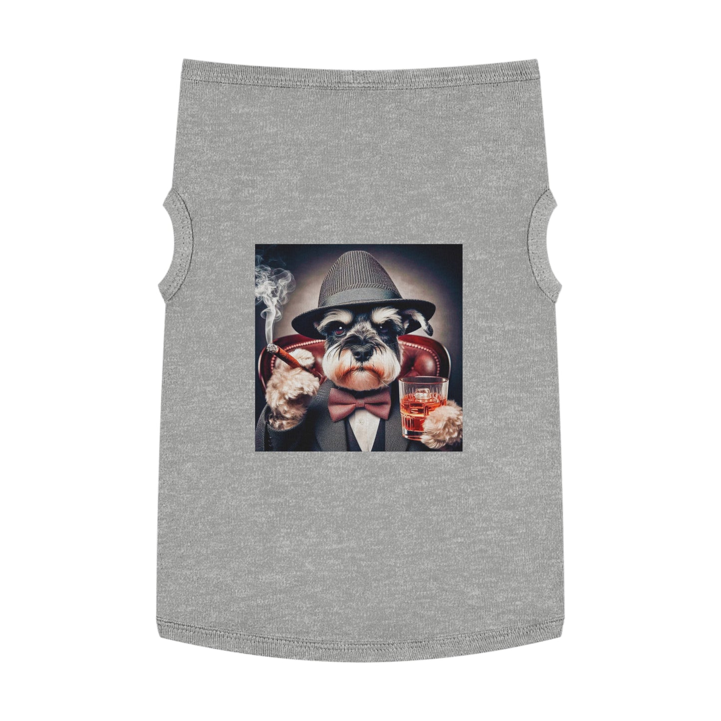 Pet Tank Top Miniature Schnauzer Pets Printify XL Heather 