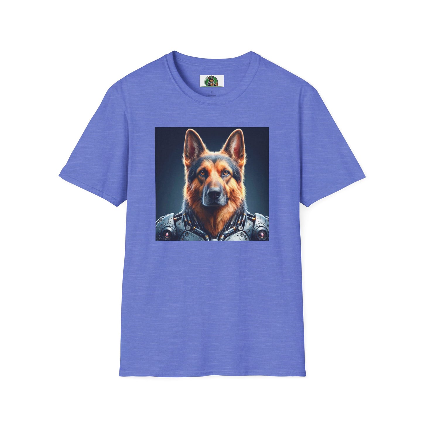 German Shepherd metal warrior shirt T-Shirt Printify Heather Royal S