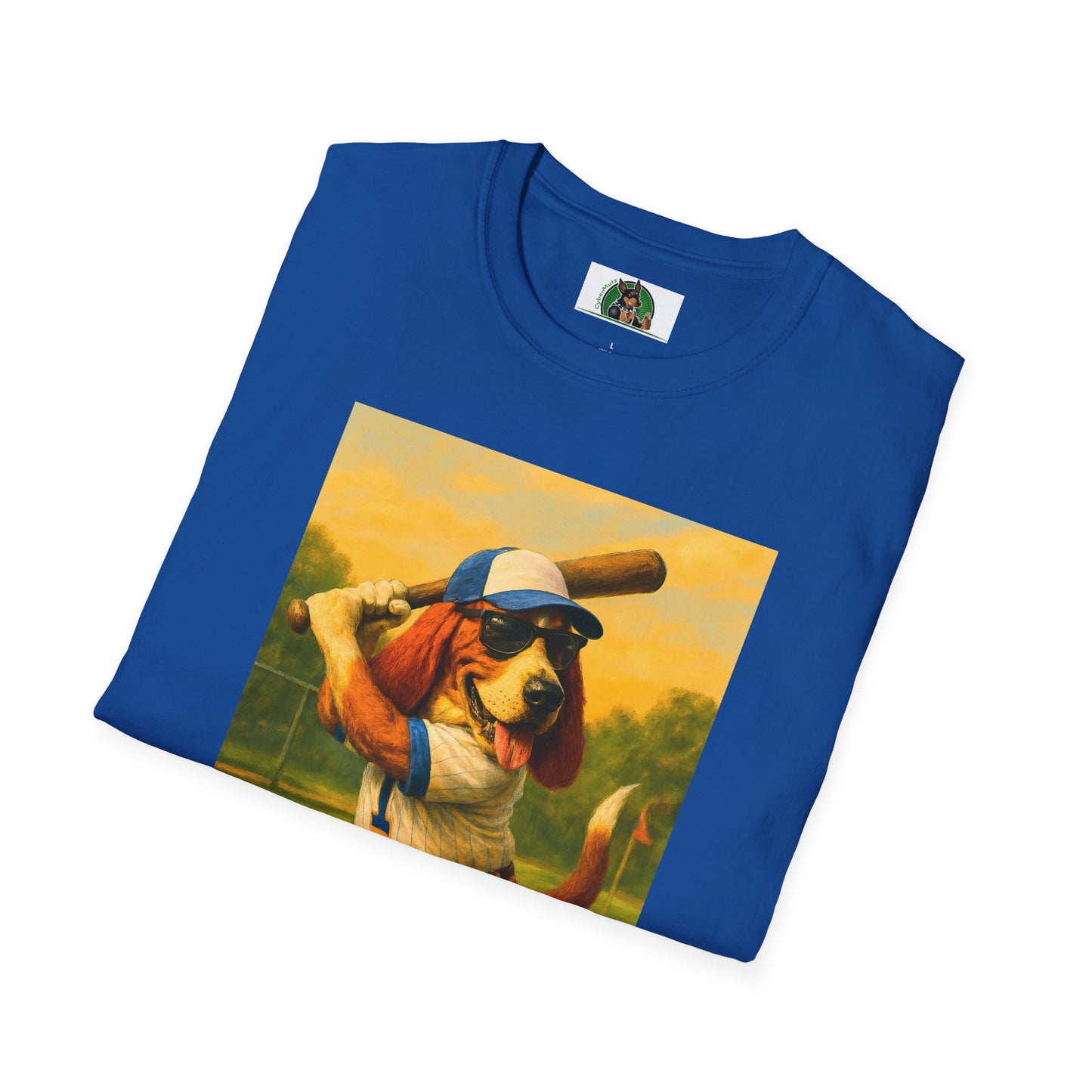 Sports Baseball Bassett Hound T-Shirt T-Shirt Printify