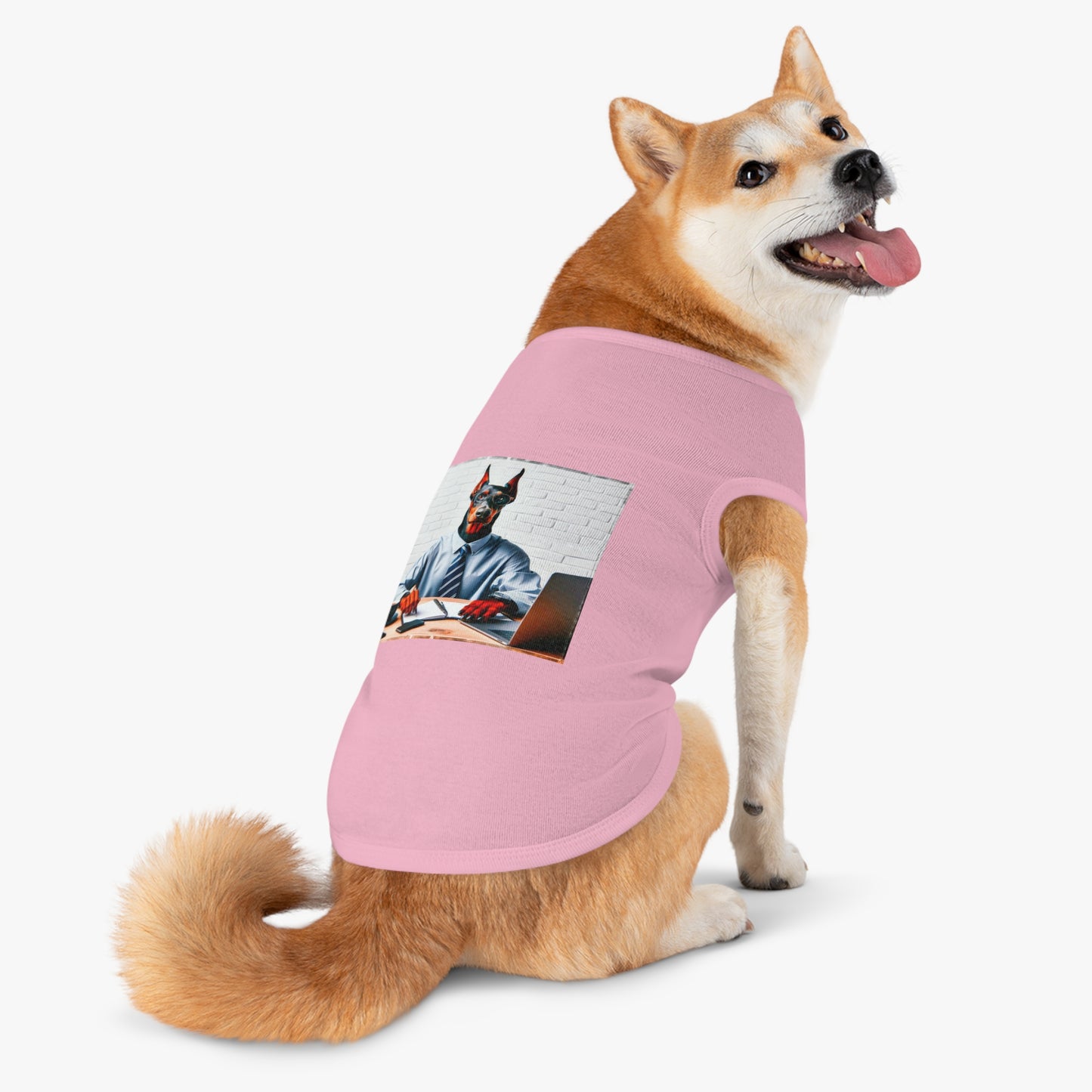 Pet Tank Top Doberman working man t shirt