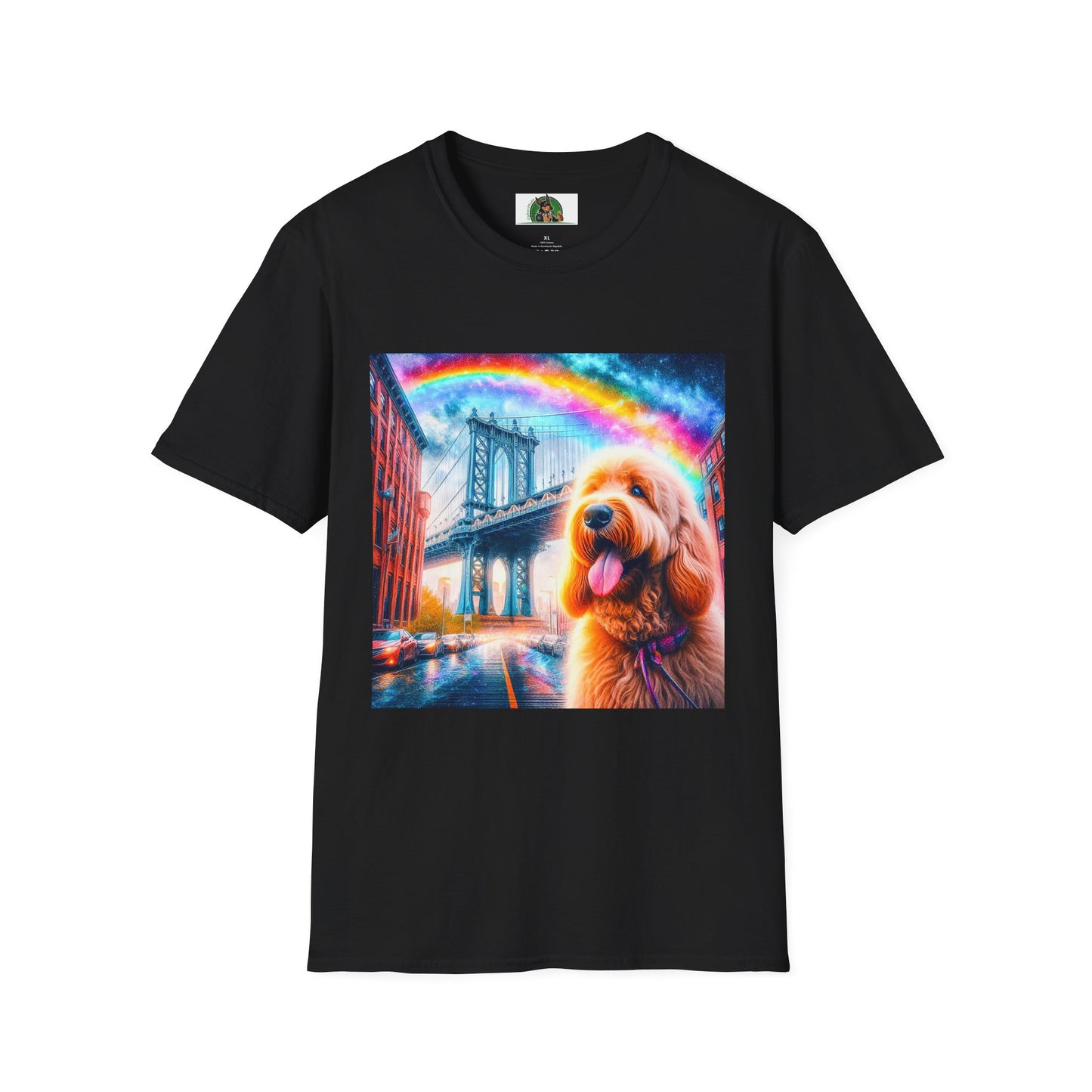 Golden Doodle bridge shirt T-Shirt Printify XS Black