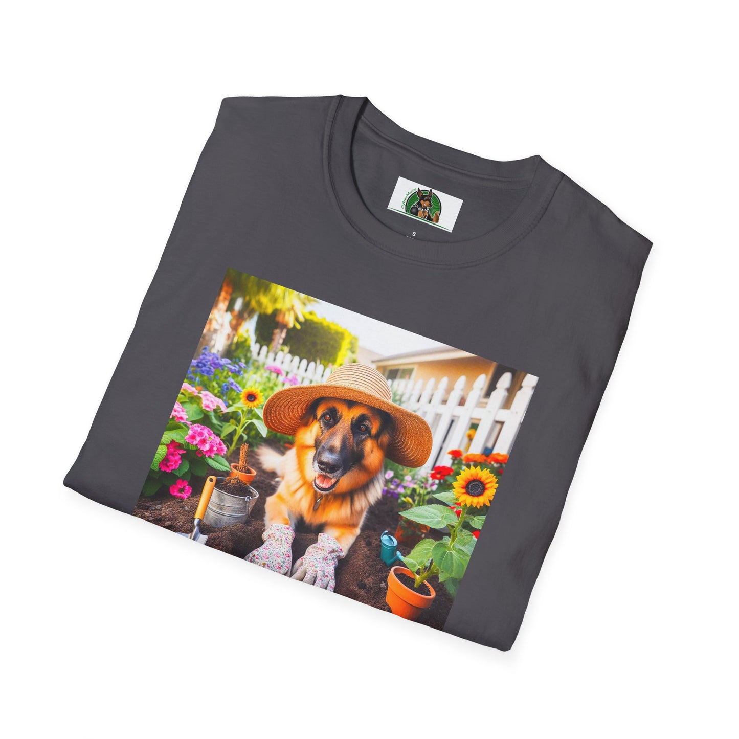 German Shepherd Gardner shirt T-Shirt Printify