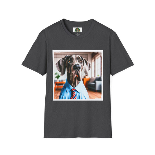 Great Dane T-Shirt Printify XS Dark Heather 