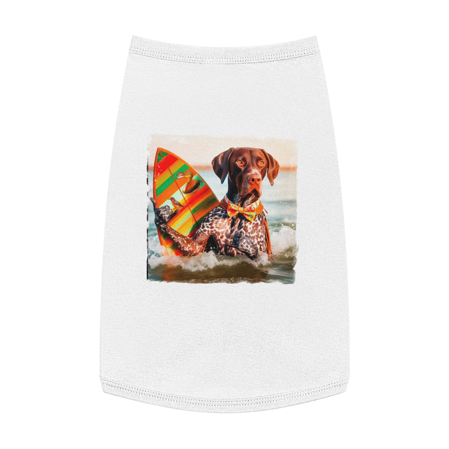 Pet Tank Top German Shorthaired Pointer Pets Printify L White 