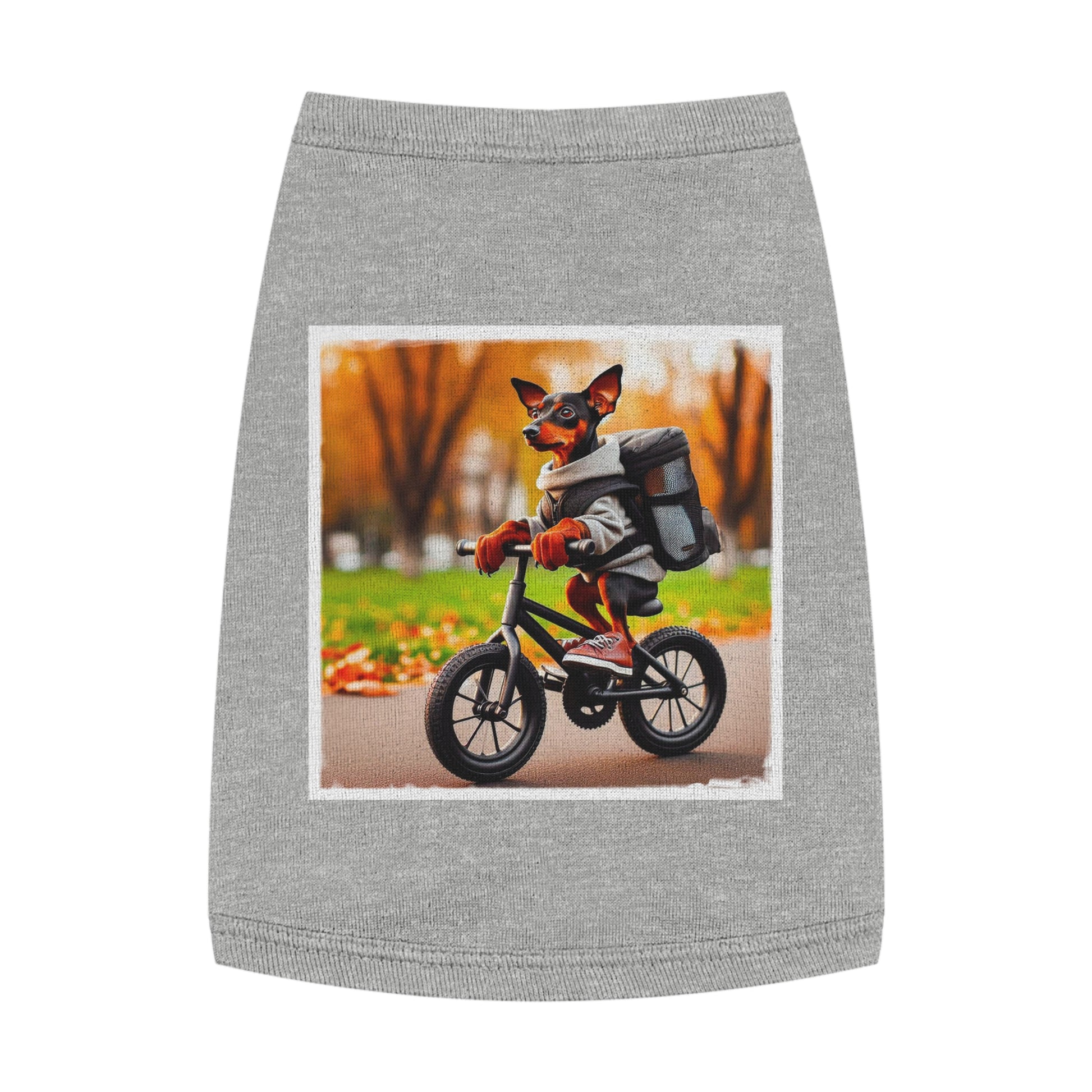 Min Pin Tank Top college student Pets Printify M Heather