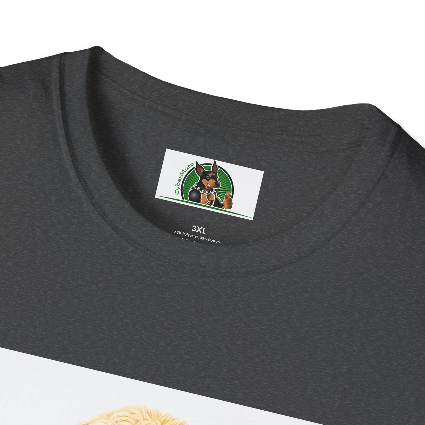 Golden Doodle sitting businessman T-Shirt Printify