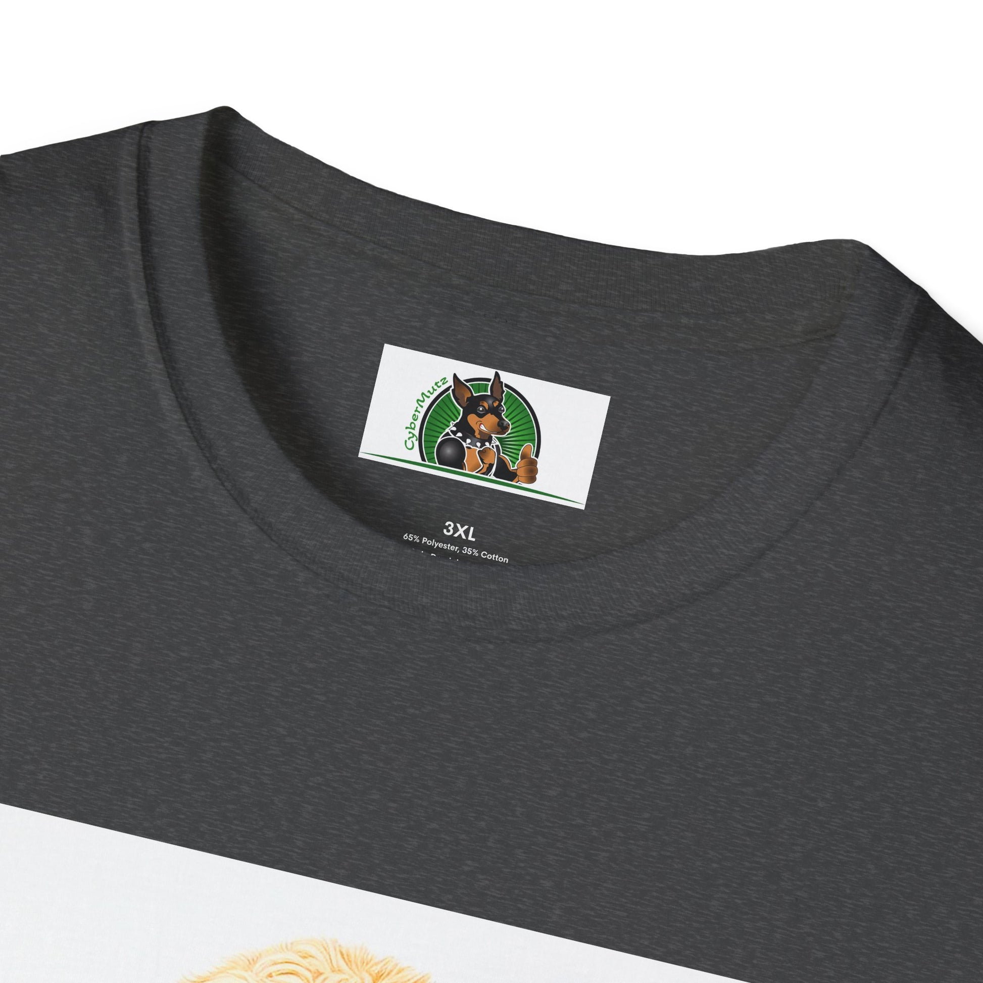 Golden Doodle sitting businessman T-Shirt Printify