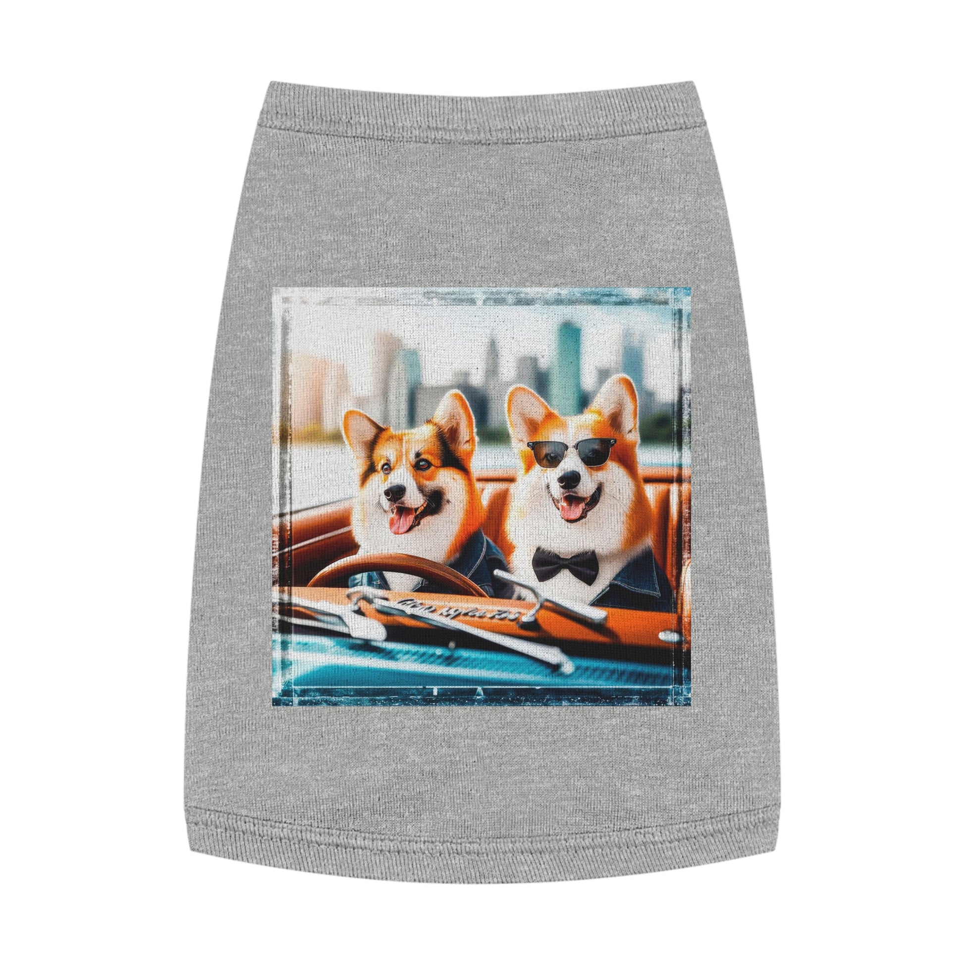 Wacky Pet Tank Top Pembroke Welsh Corgi Pets Printify M Heather 