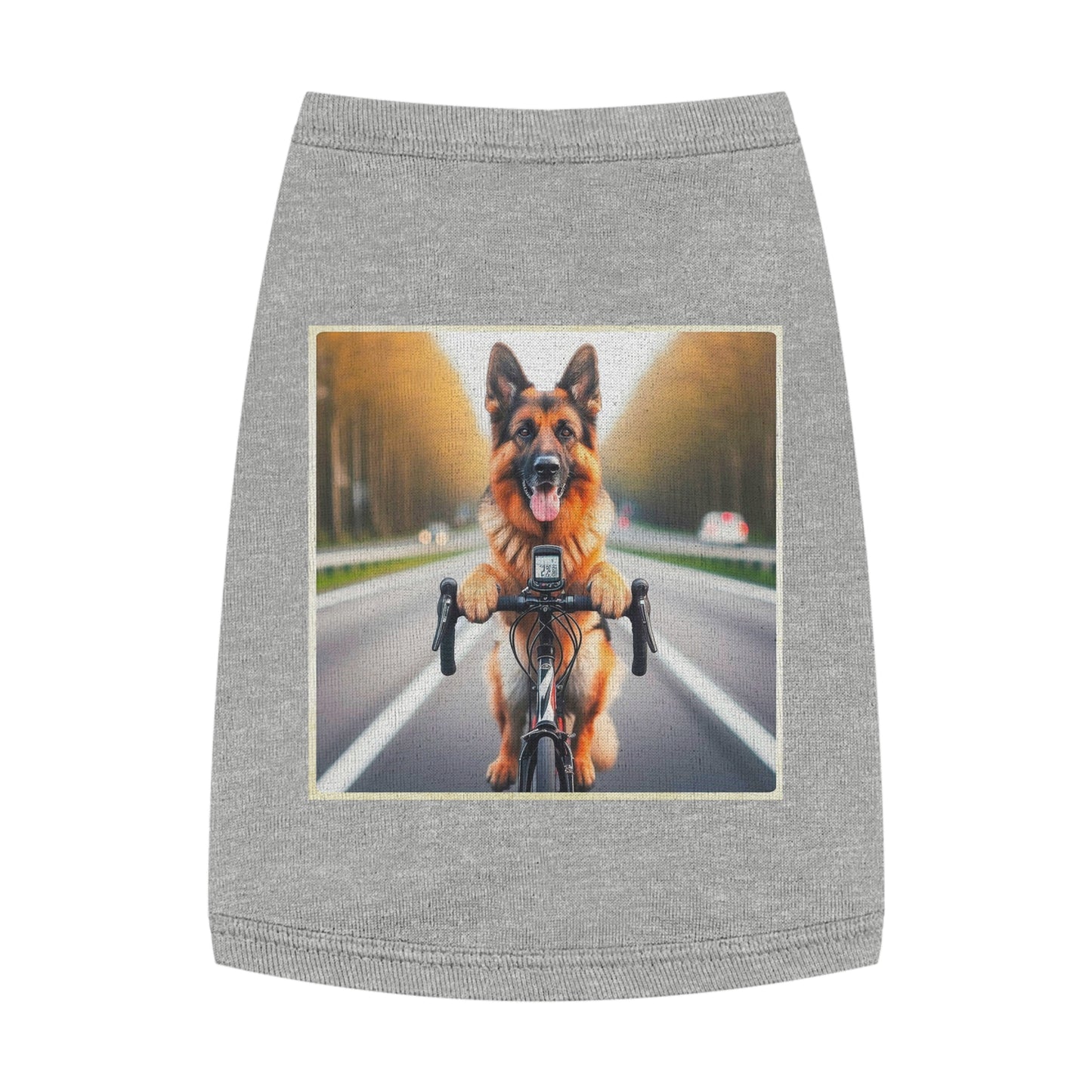 Pet Tank Top German Shepherd Pets Printify M Heather