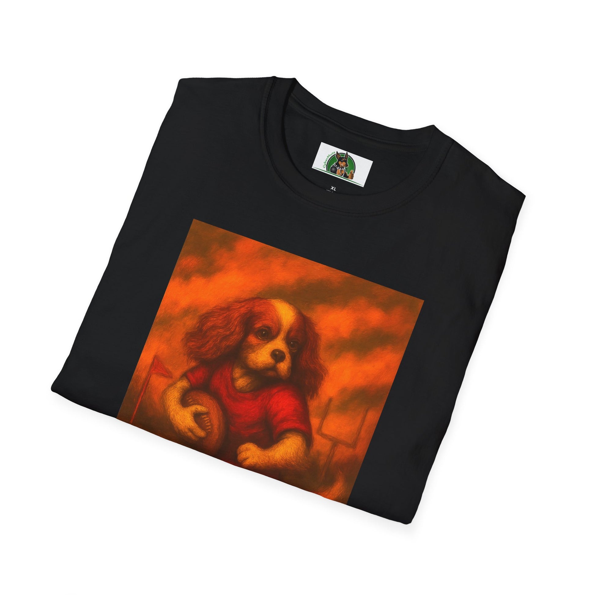 Unisex T-Shirt Cavalier King Charles Football Sports Design T-Shirt Printify