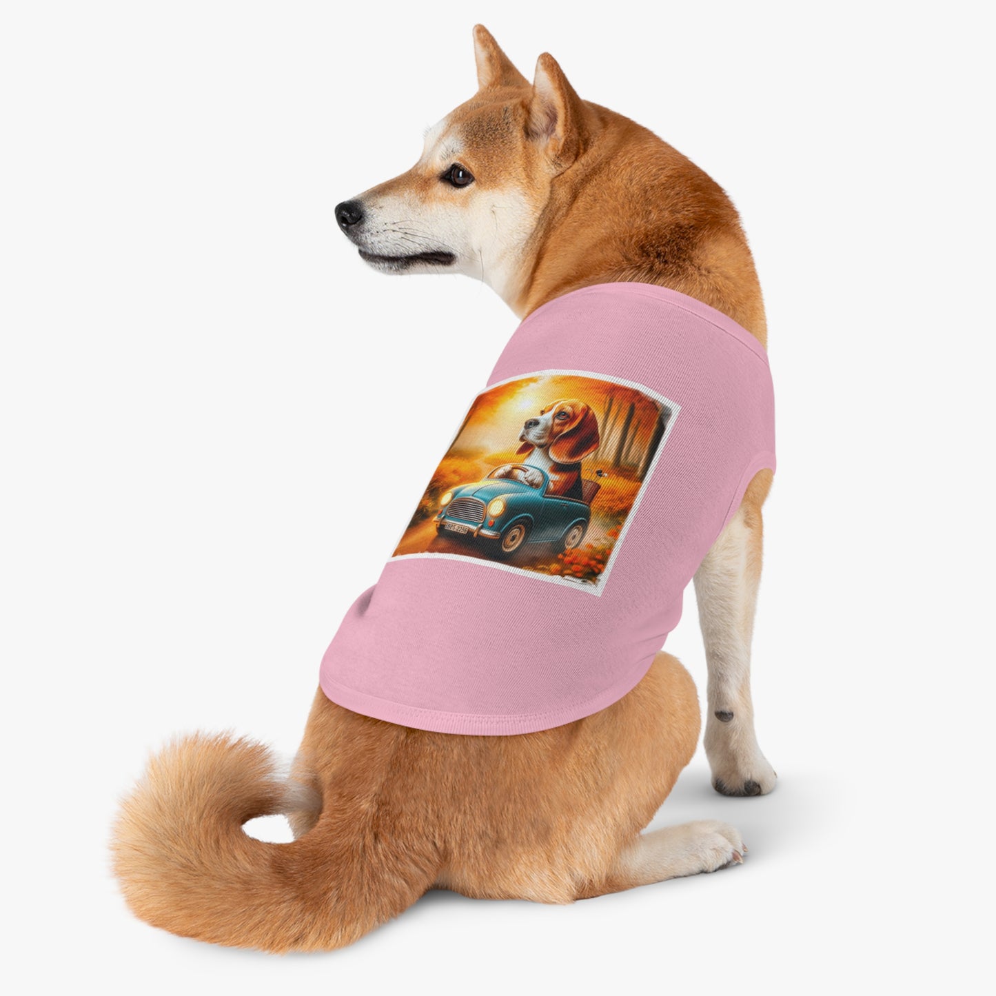 Pet Tank Top Wacky Beagle Pets Printify   