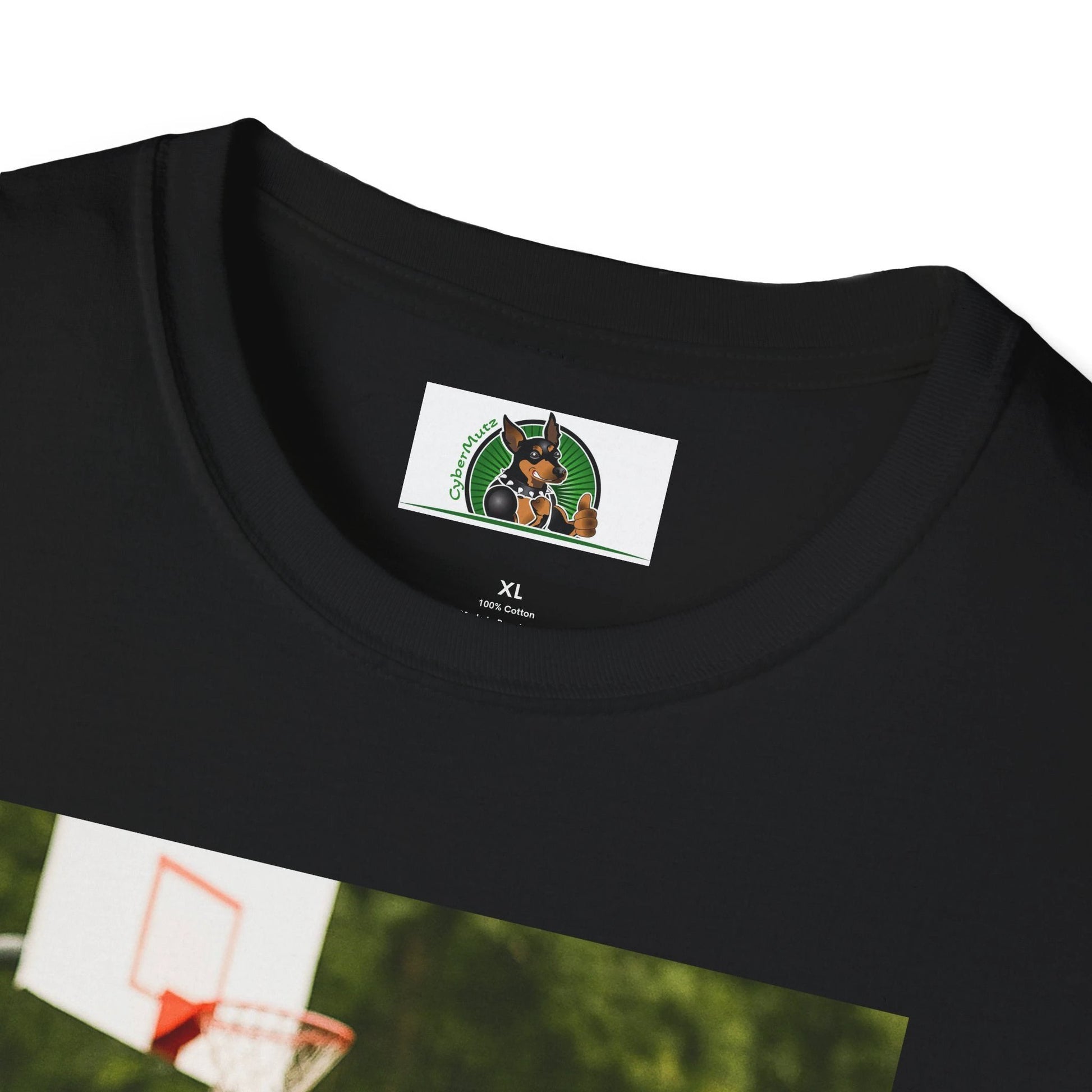 Great Dane Playing Basketball T-Shirt — Sports Dog Tee T-Shirt Printify