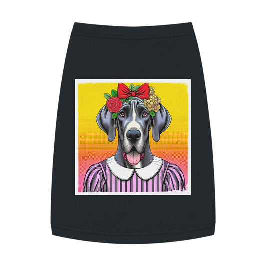 Pet Tank Top Great Dane Pets Printify M Black