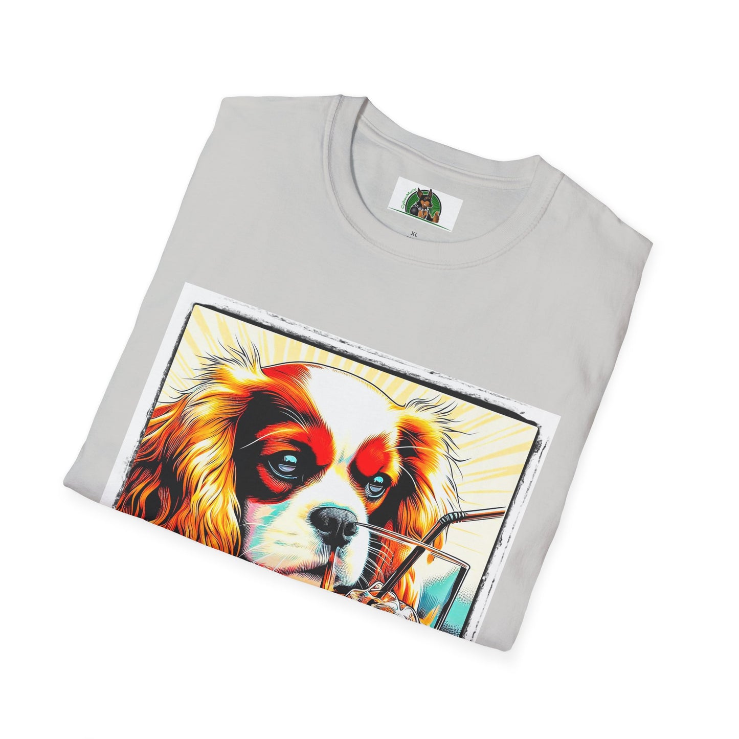 Cavalier King Charles Spaniel Sipping Tea TShirt