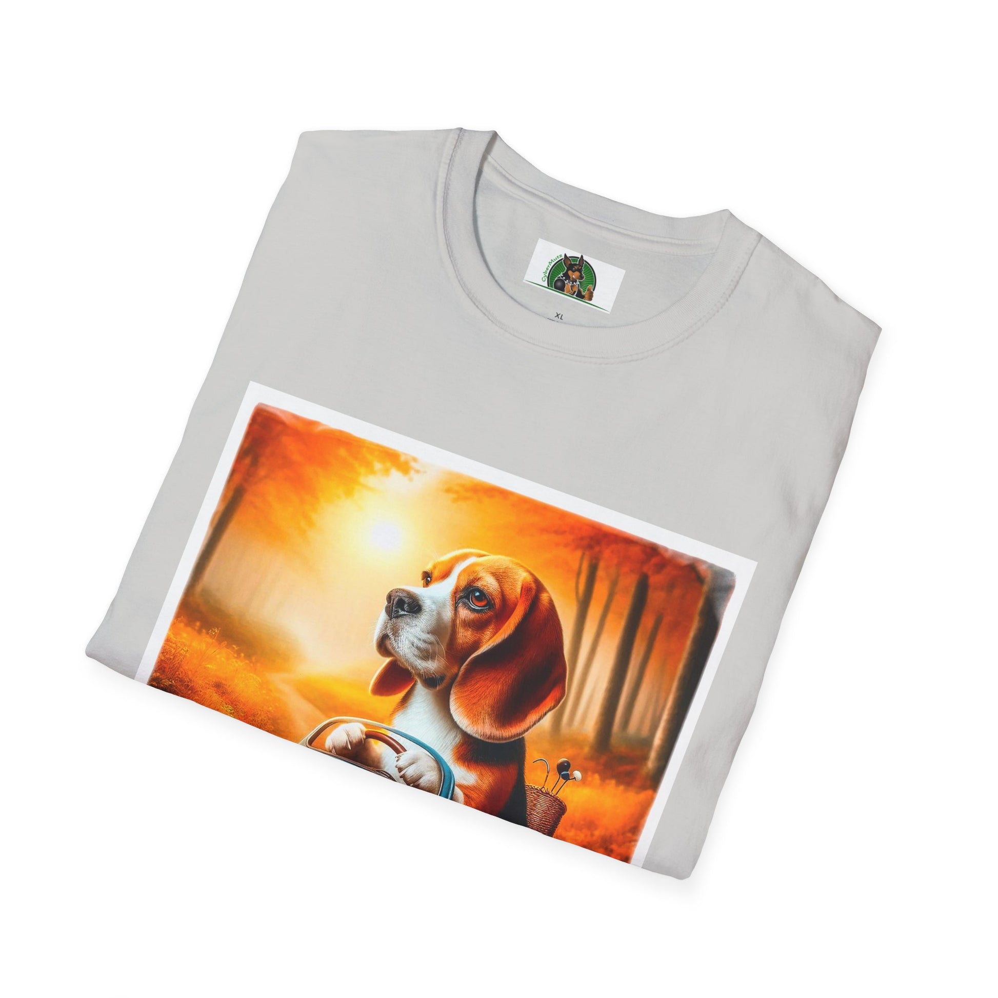 Wacky Beagle Dog Driving Tiny Car T-Shirt Printify   