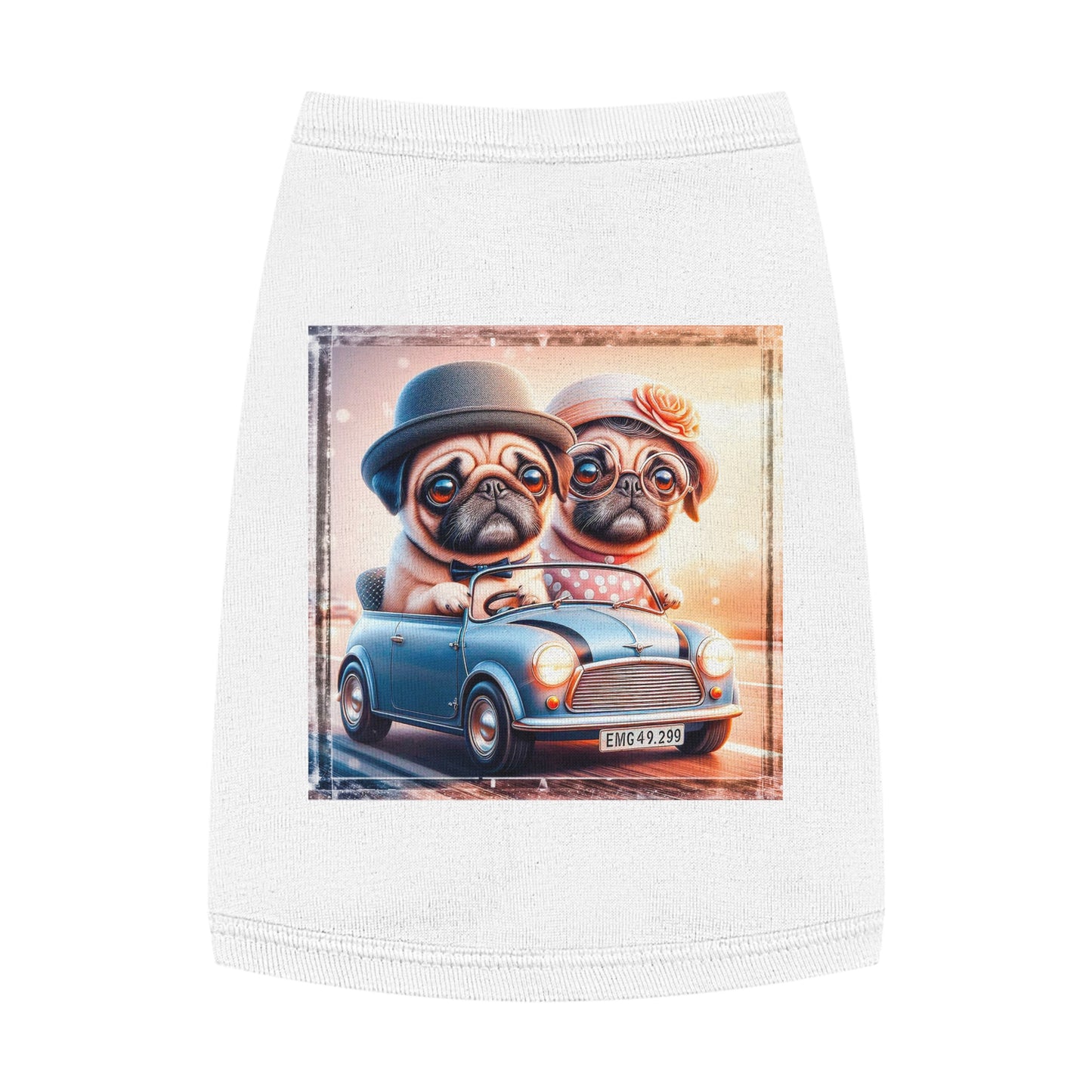 Wacky Pet Tank Top Pug Pets Printify   