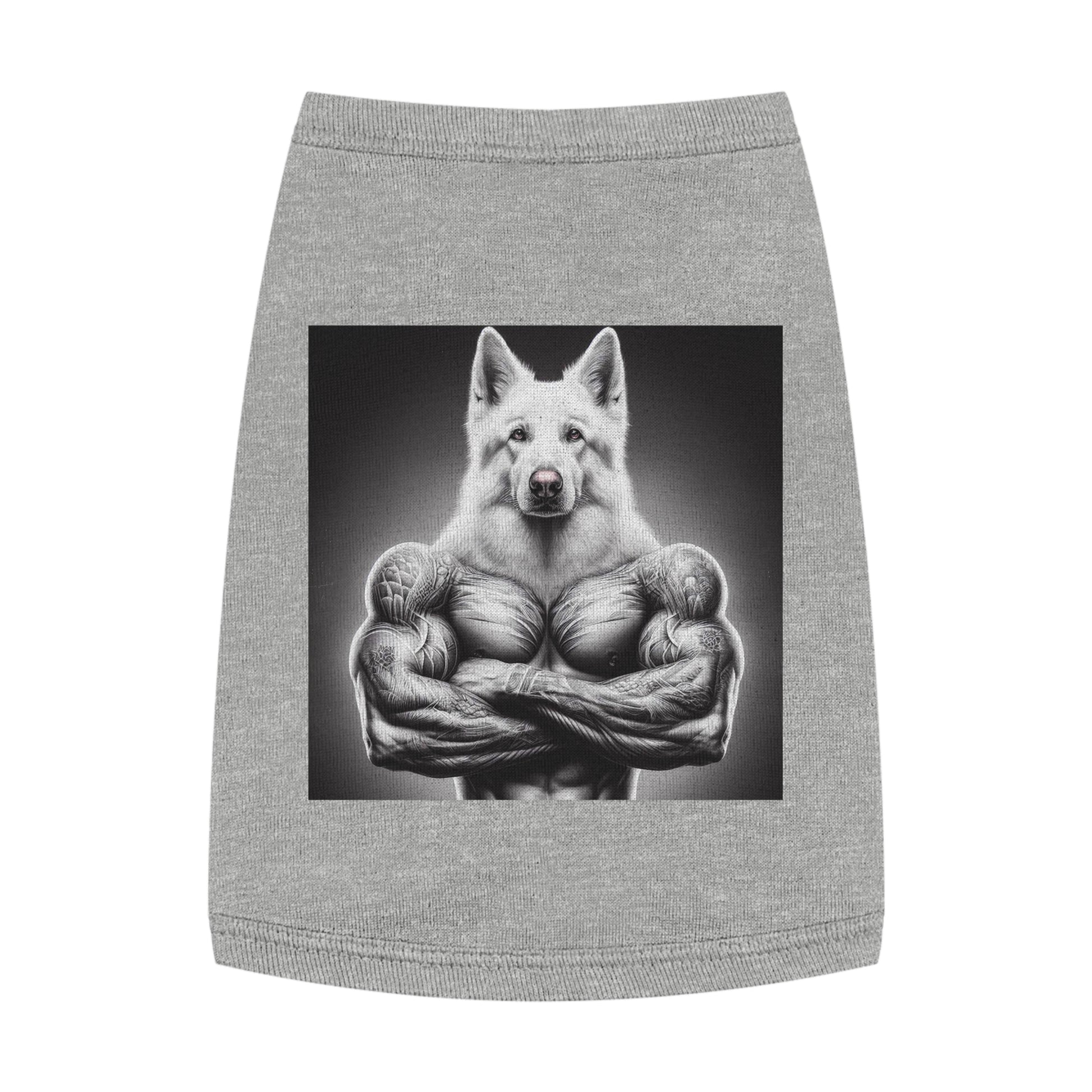 Pet Tank Top German Shepherd Pets Printify M Heather 