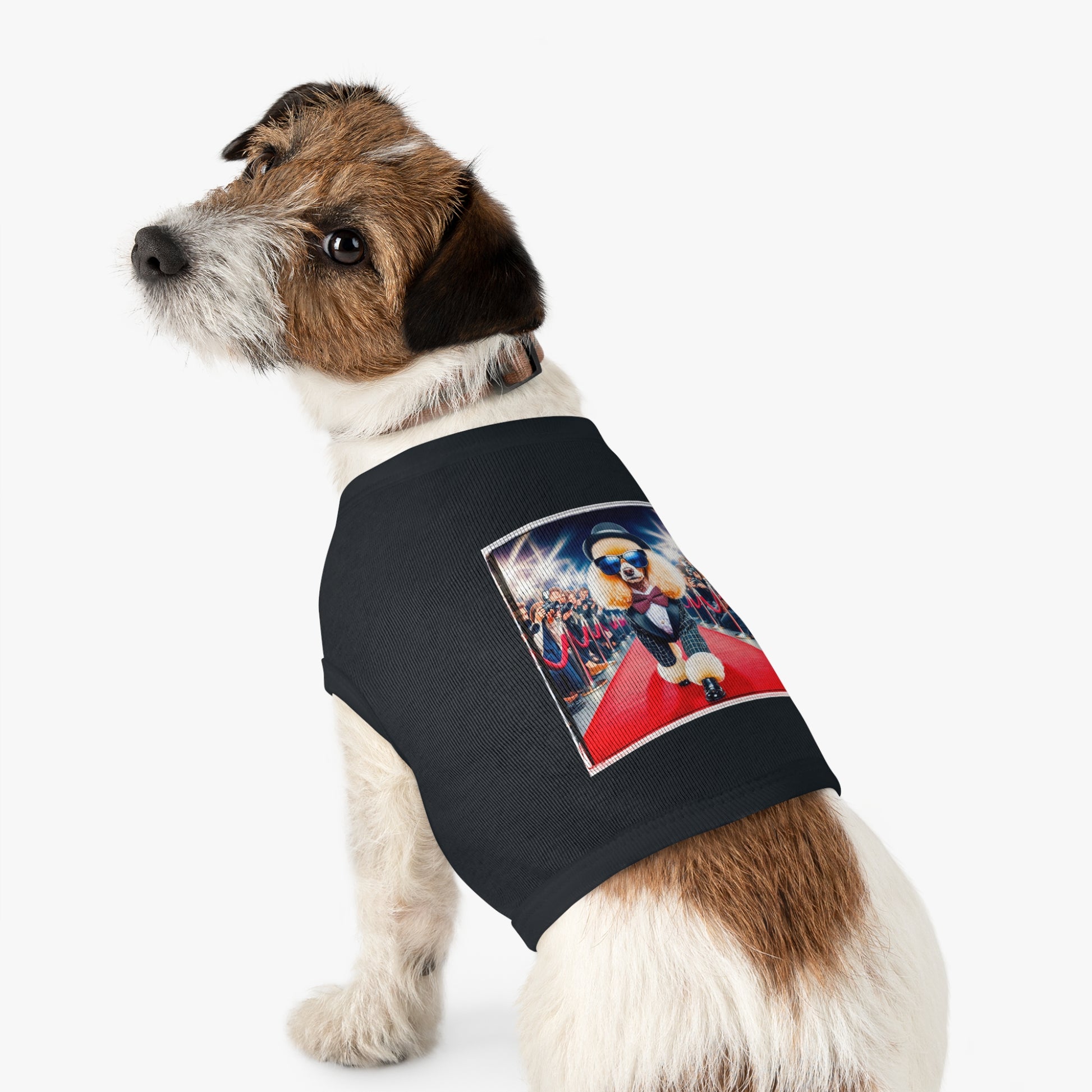Pet Tank Top Poodle Hollywood beauty Pets Printify