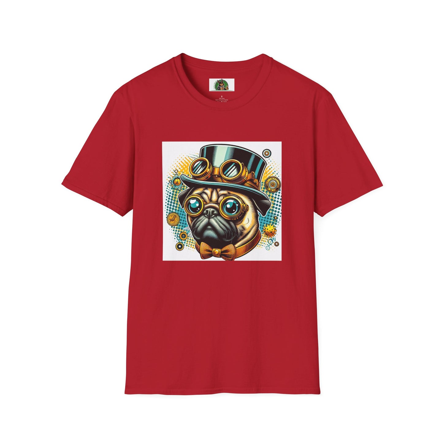 Pugs T-Shirt Printify S Cherry Red 