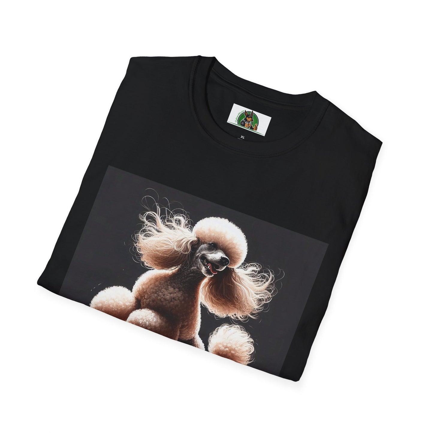 Dancing Poodle T-Shirt - Fun and Playful Animal Lover Top T-Shirt Printify