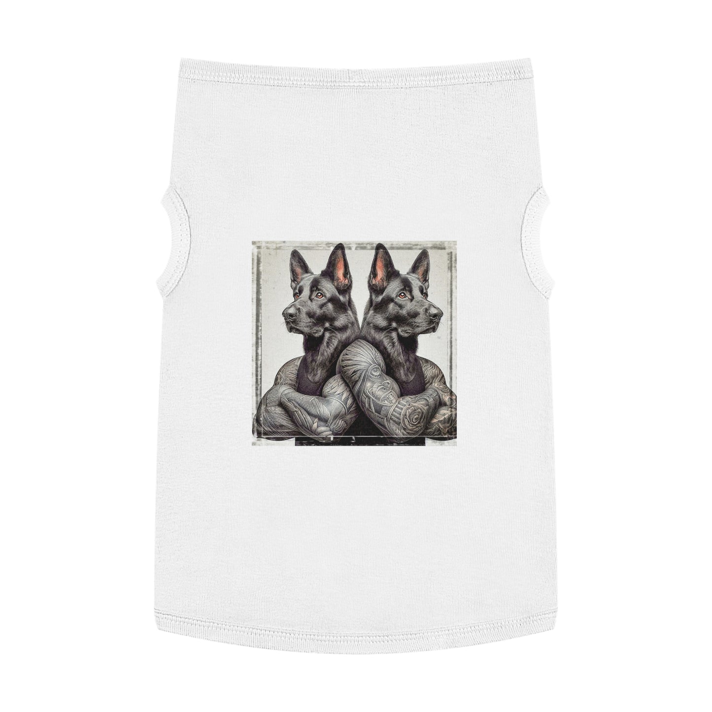 Pet Tank Top German Shepherd Pets Printify XL White 