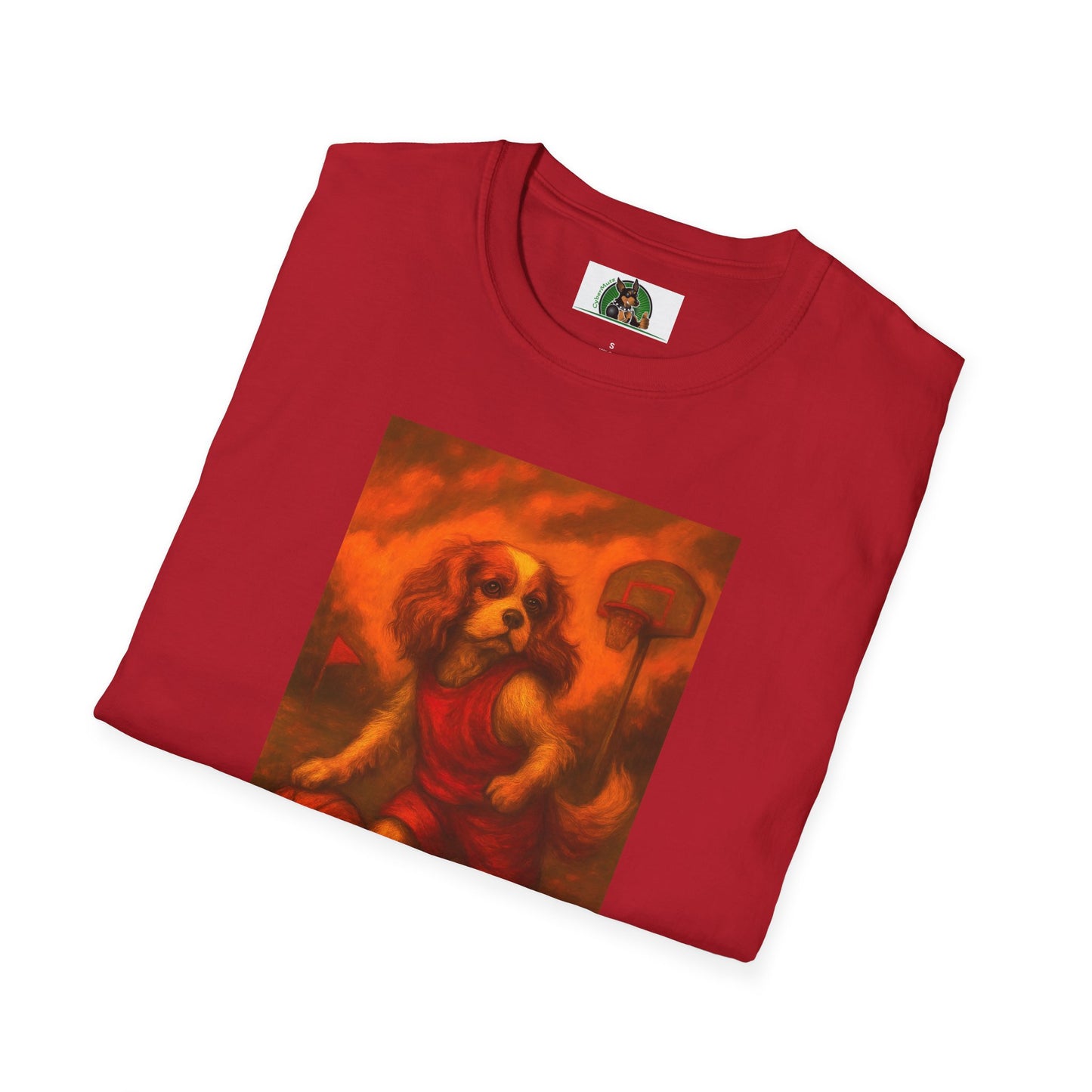 Basketball Sports T-Shirt - Cavalier King Charles Design