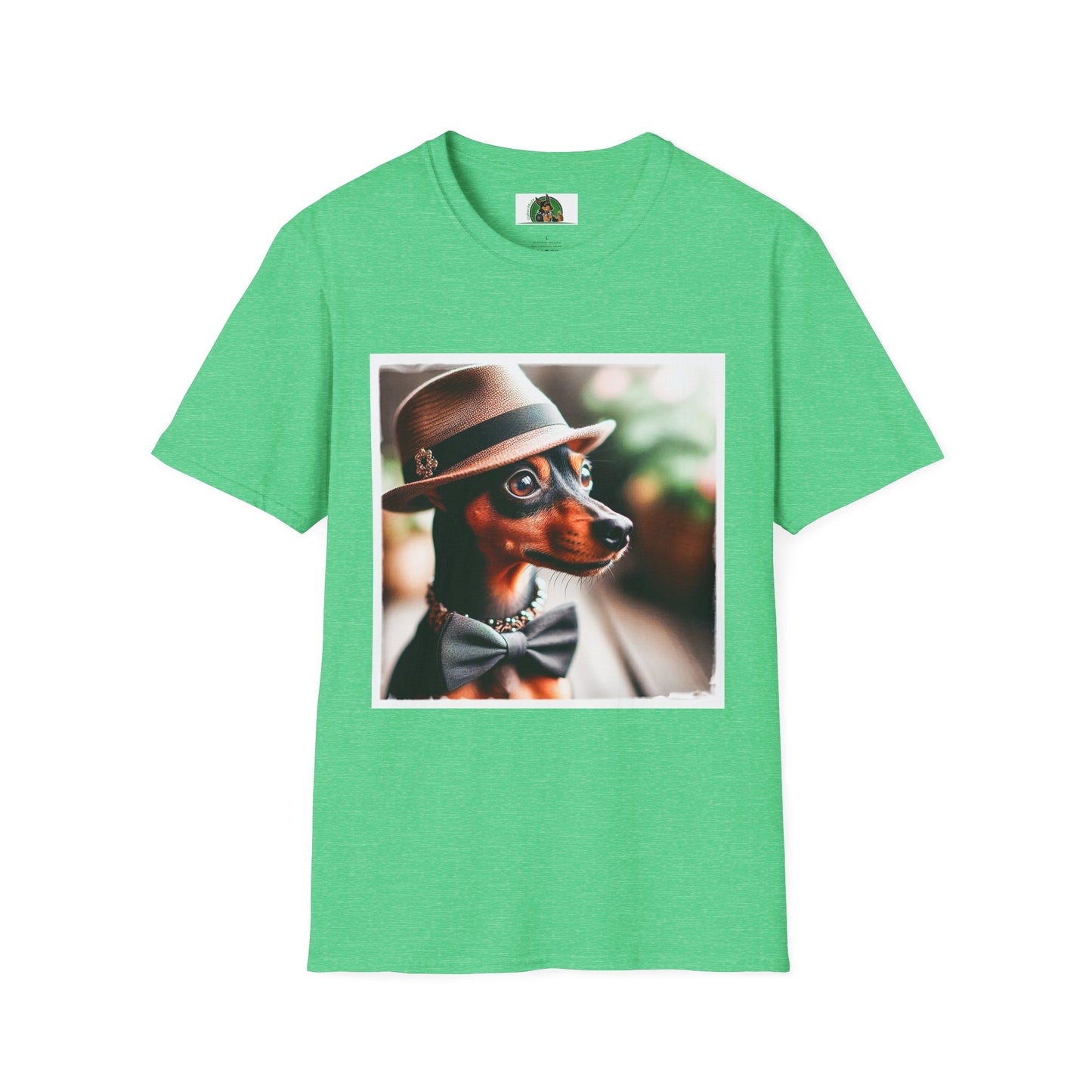 Min Pin T-Shirt T-Shirt Printify S Heather Irish Green