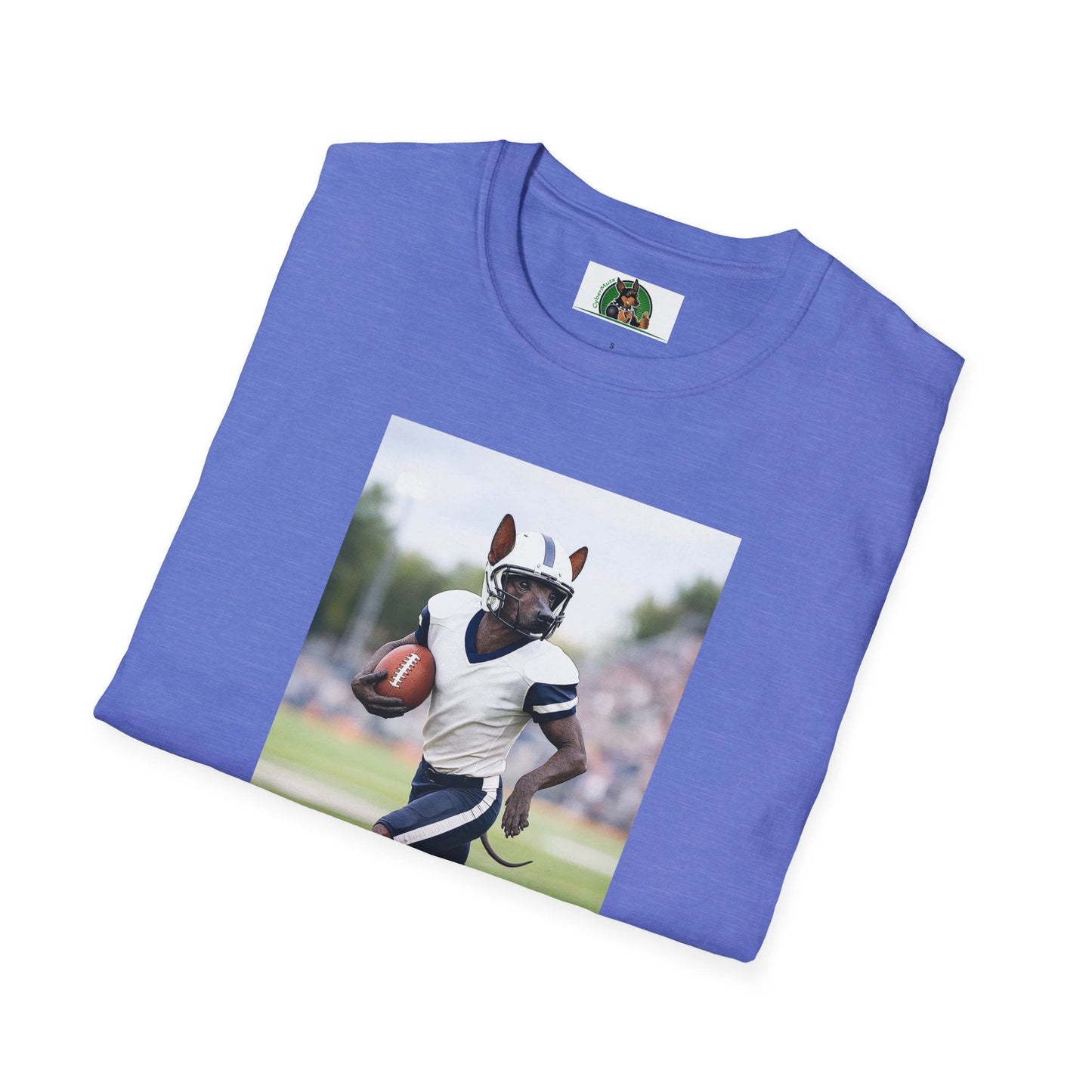 Mexican Hairless Dog Football T-Shirt — Dog Lover Sports Tee by Printify