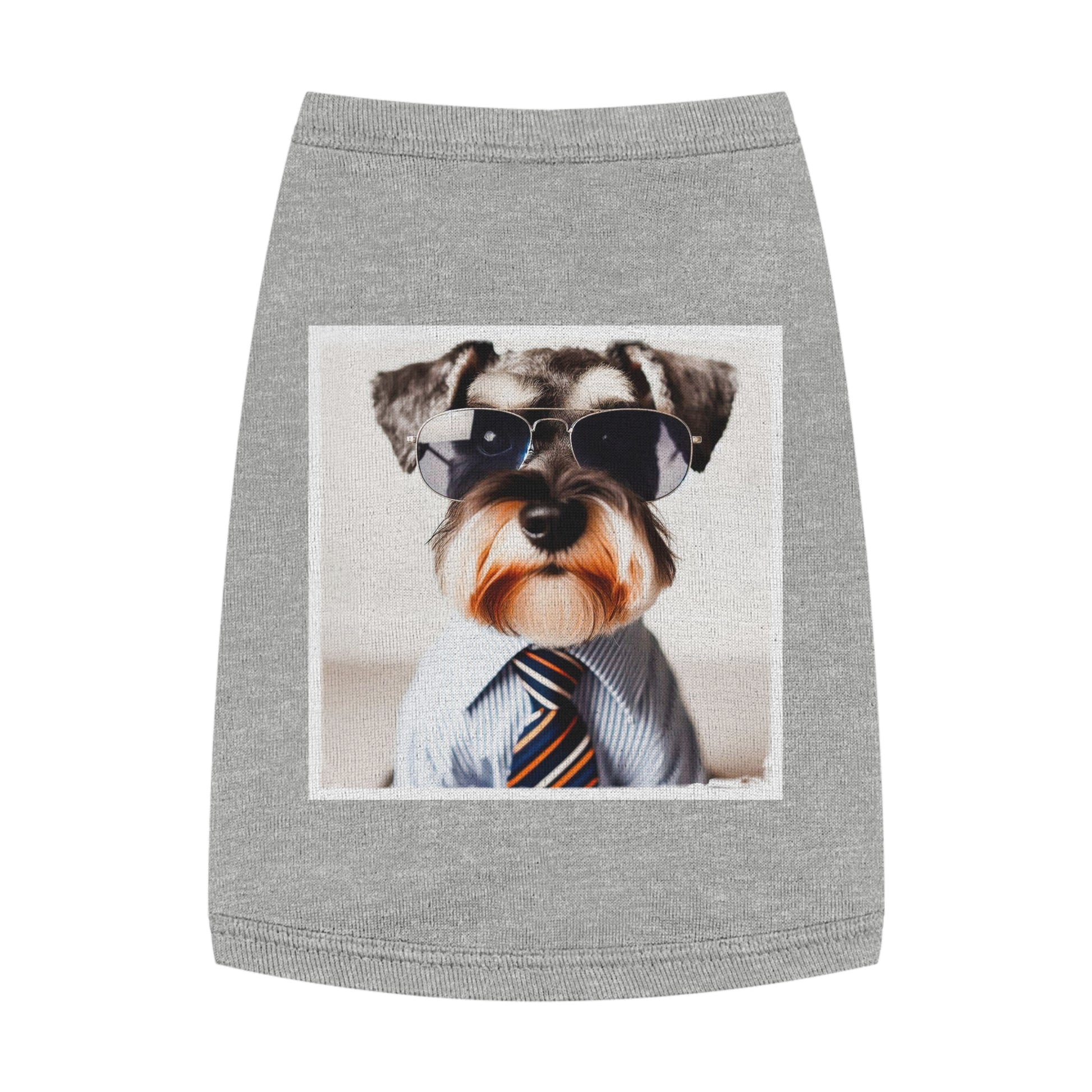 Pet Tank Top Miniature Schnauzer Pets Printify M Heather 