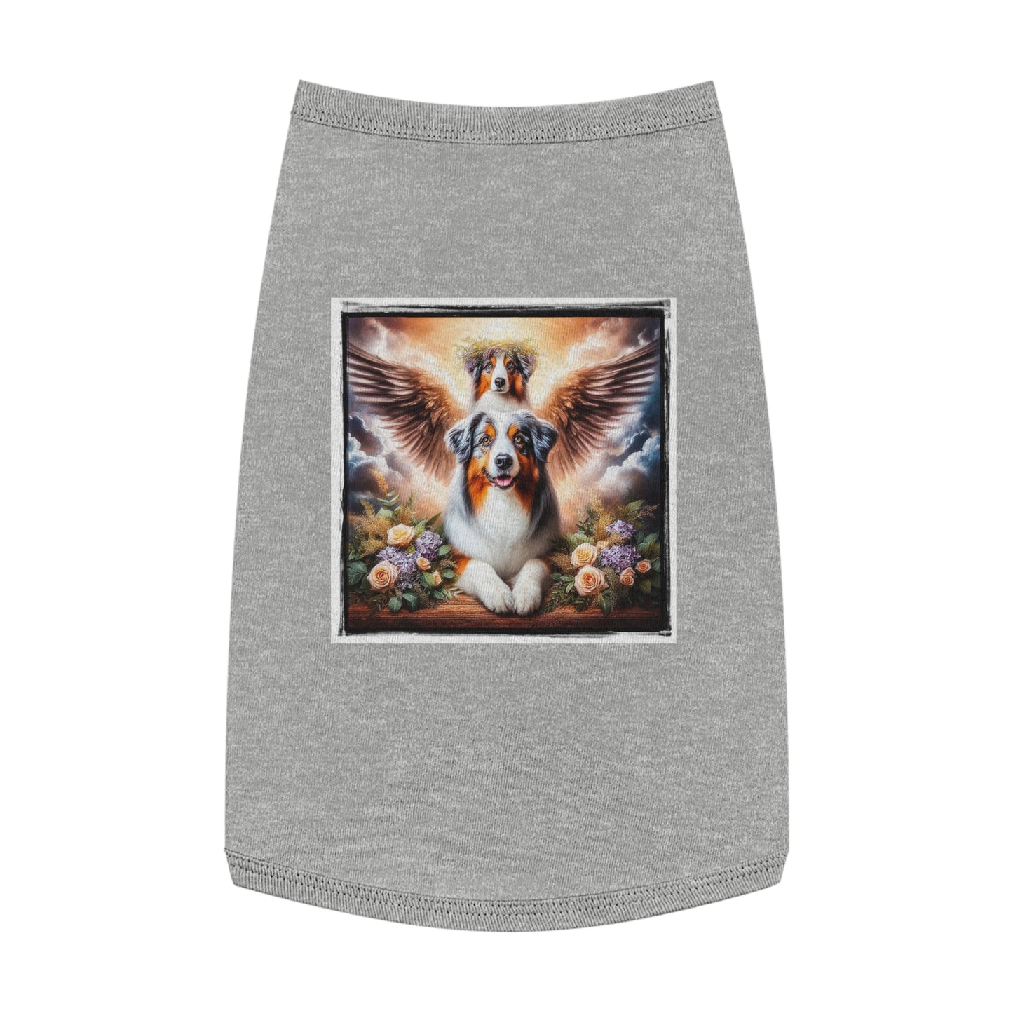 Pet Tank Top Australian Shepherd Pets Printify L Heather 