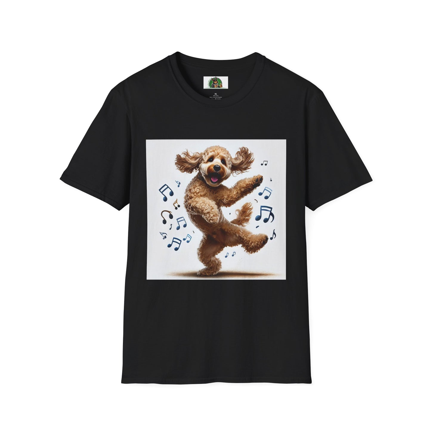 Dancing CockerPoo T-Shirt T-Shirt Printify XS Black