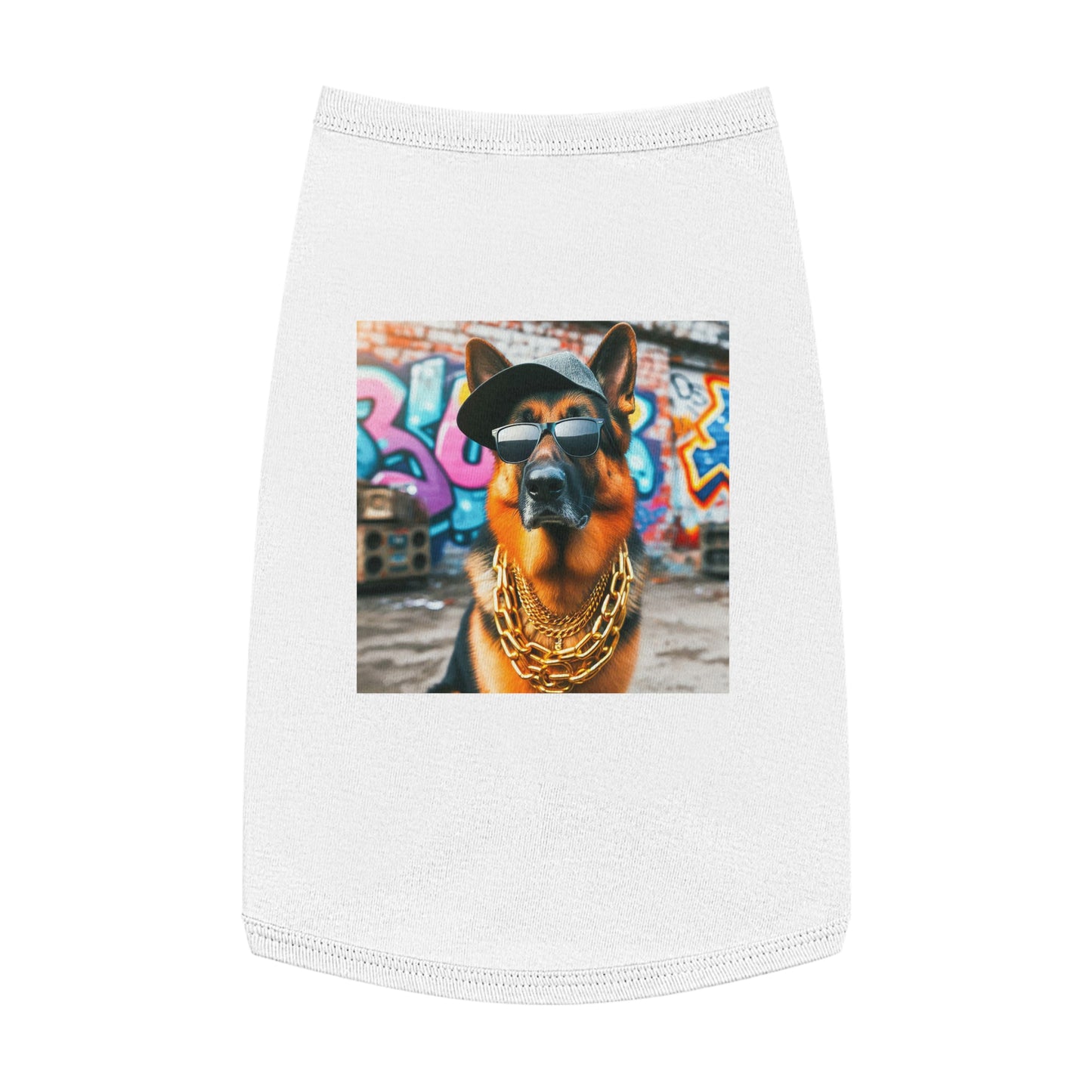 Pet Tank Top German Shepherd Pets Printify L White 