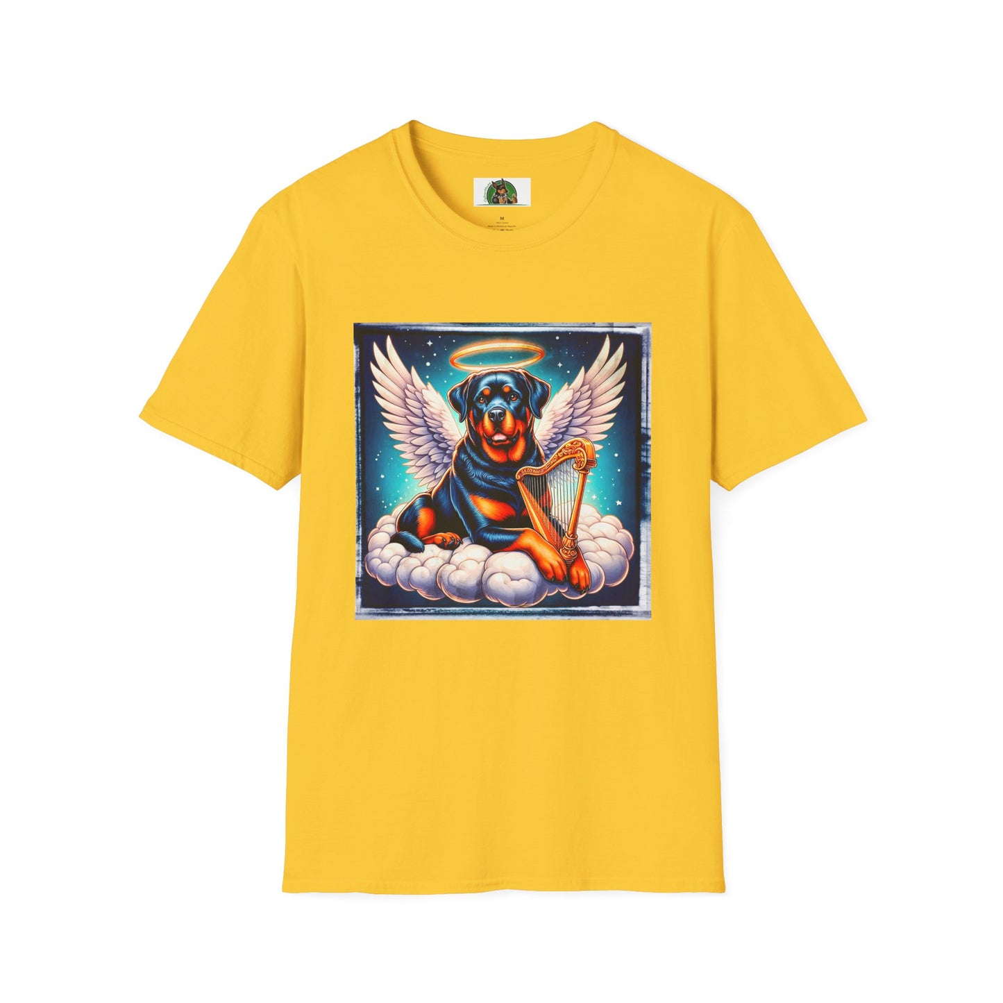 Rotteeiler sngel with harp shirt T-Shirt Printify S Daisy